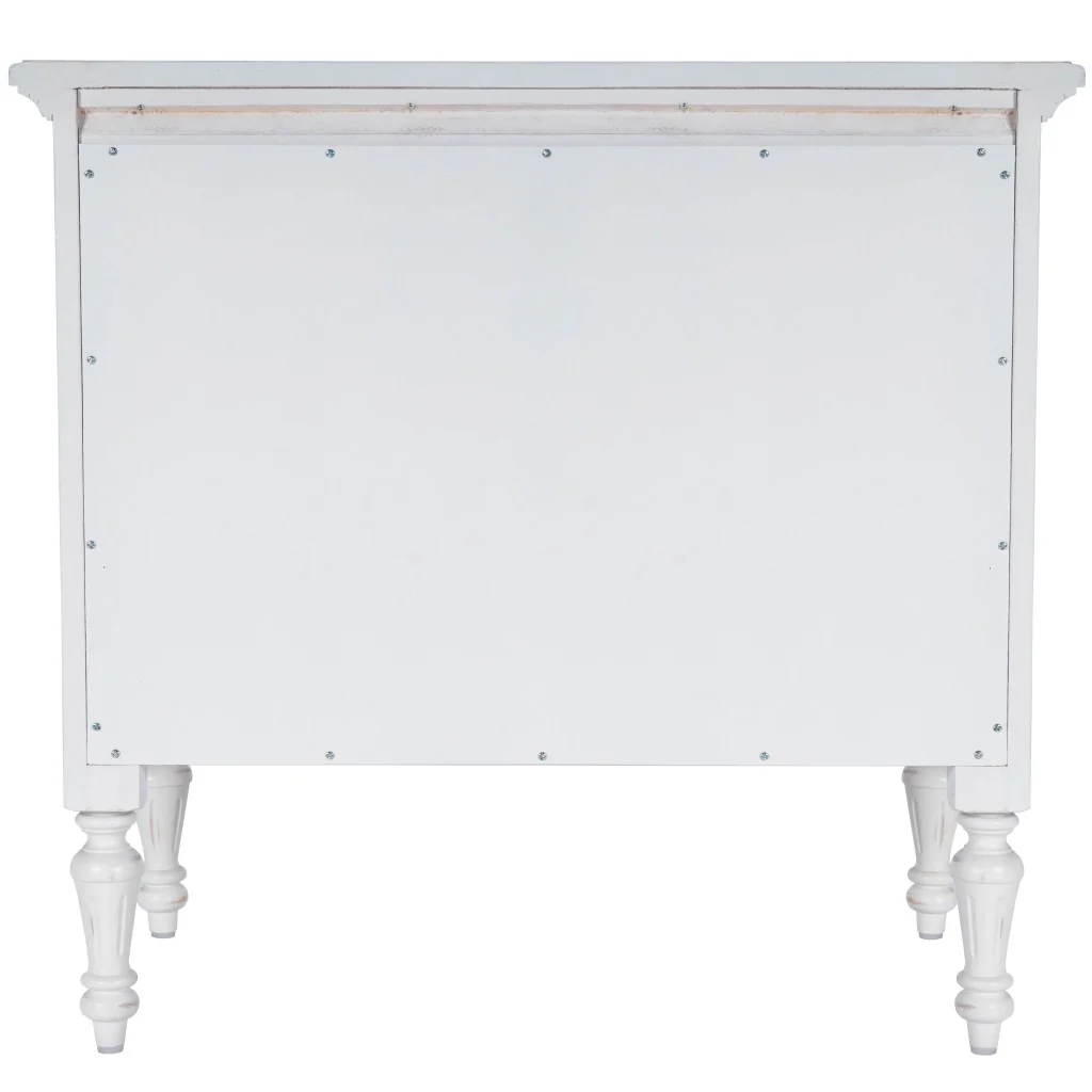 Easterbrook White 4 Drawer Chest By Homeroots - Image 4