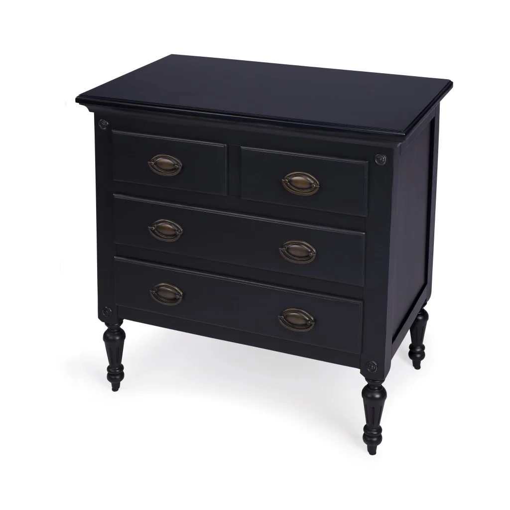 Easterbrook White 4 Drawer Chest By Homeroots - Image 6