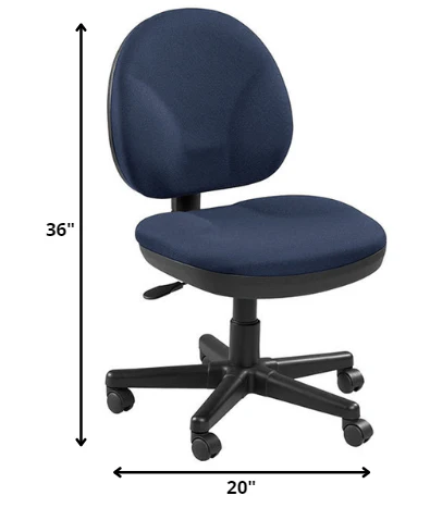 Ebony Fabric Chair By Homeroots - Image 12