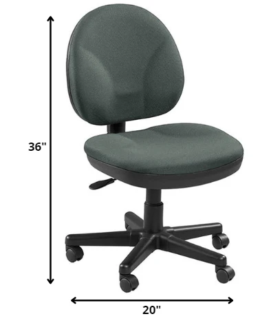 Ebony Fabric Chair By Homeroots - Image 7