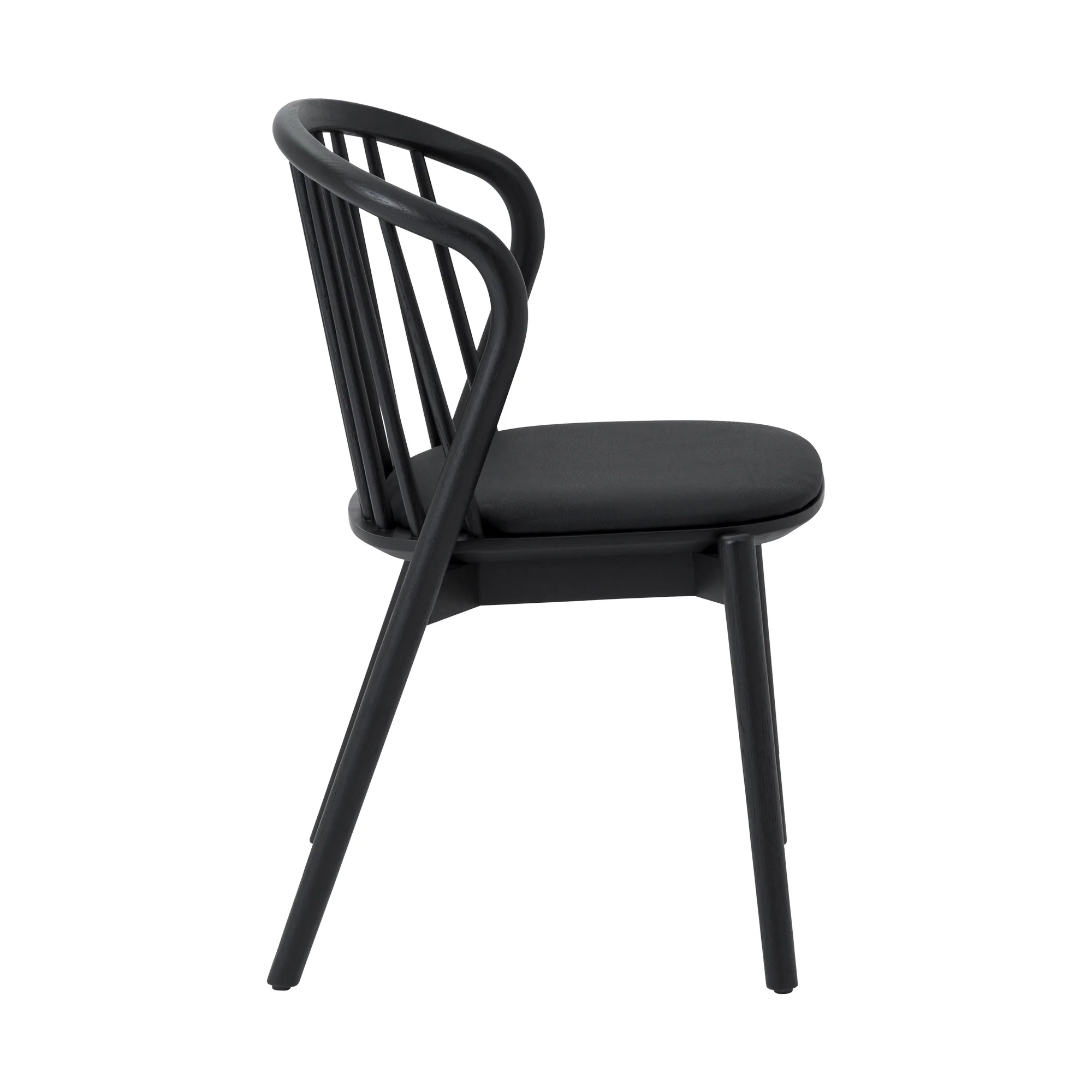 Echo Black Oak Wood and Faux Leather Dining Chairs - Set of 2 By Armen Living - Image 6