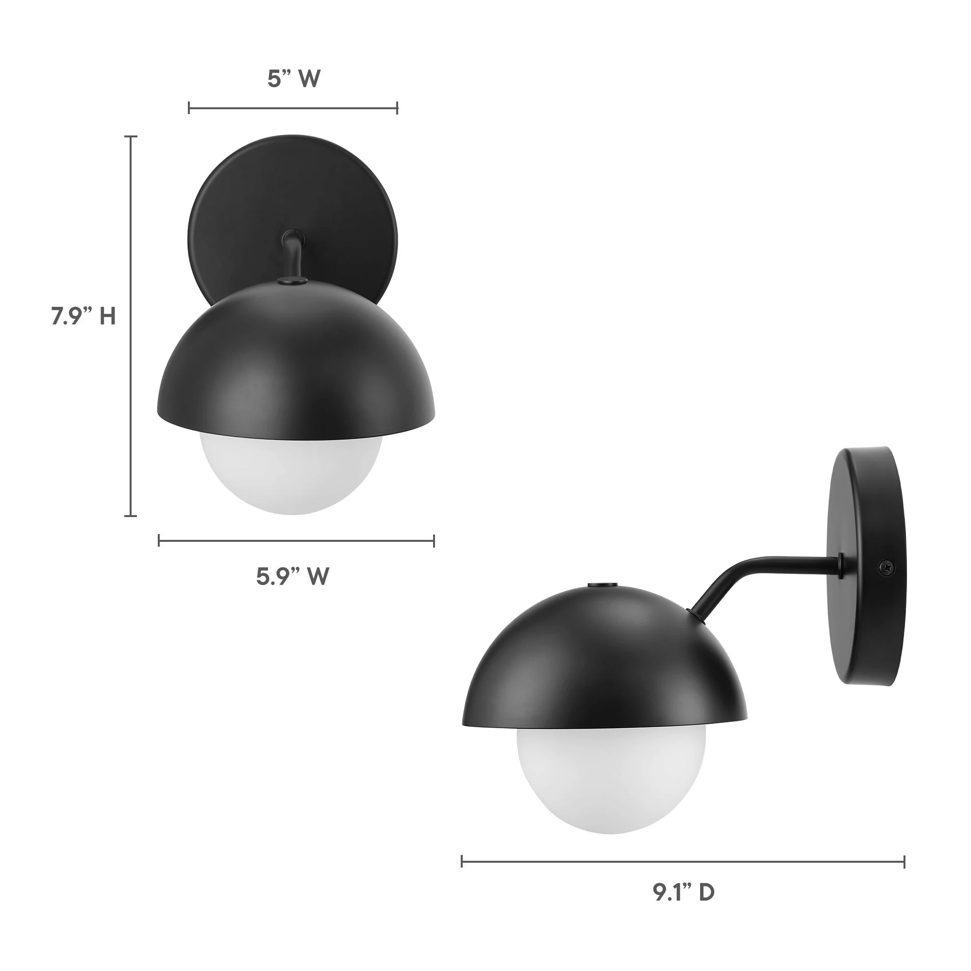 Eclipse Globe Wall Sconce by Modway - Image 8