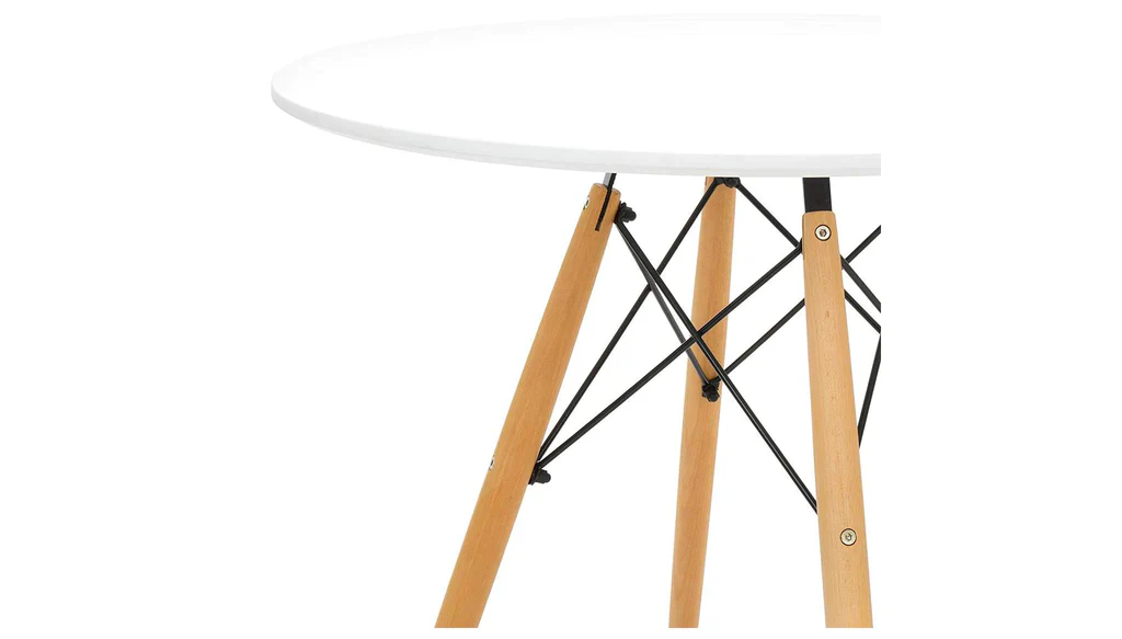 Eiffel Dining Table 32" Round White By Modholic - Image 5