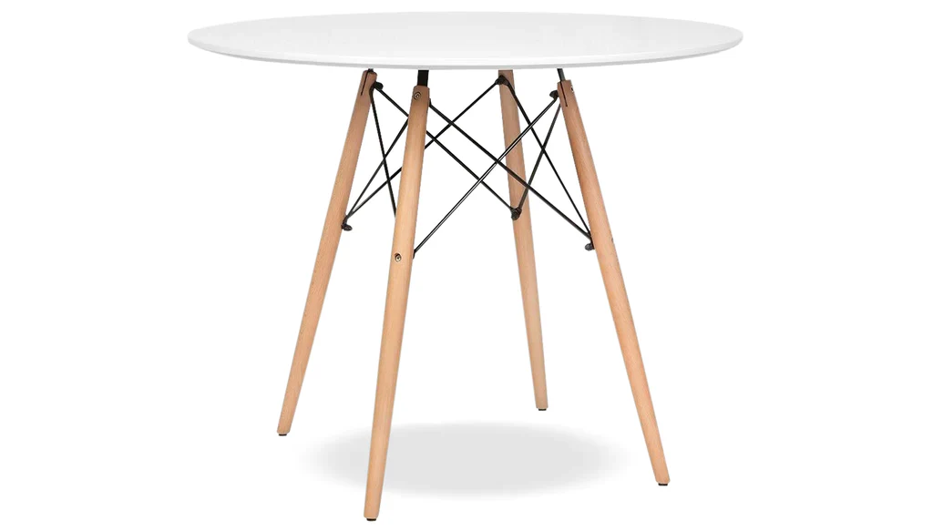 Eiffel Dining Table 32" Round White By Modholic - Image 6