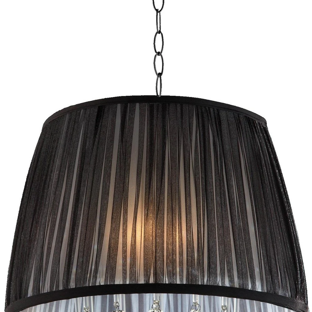 Elegant Ceiling Lamp with Crystal Accents By Homeroots - Image 3