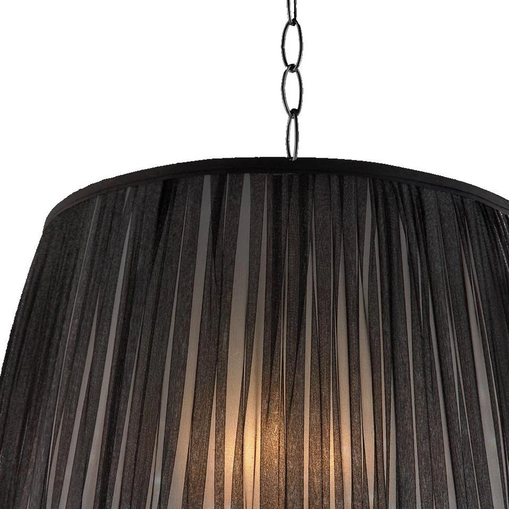 Elegant Ceiling Lamp with Crystal Accents By Homeroots - Image 4