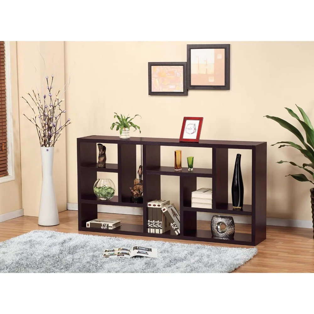 Elegant  Display Cabinet /Tv Stand With 9 Open Shelves. By Benzara - Image 2