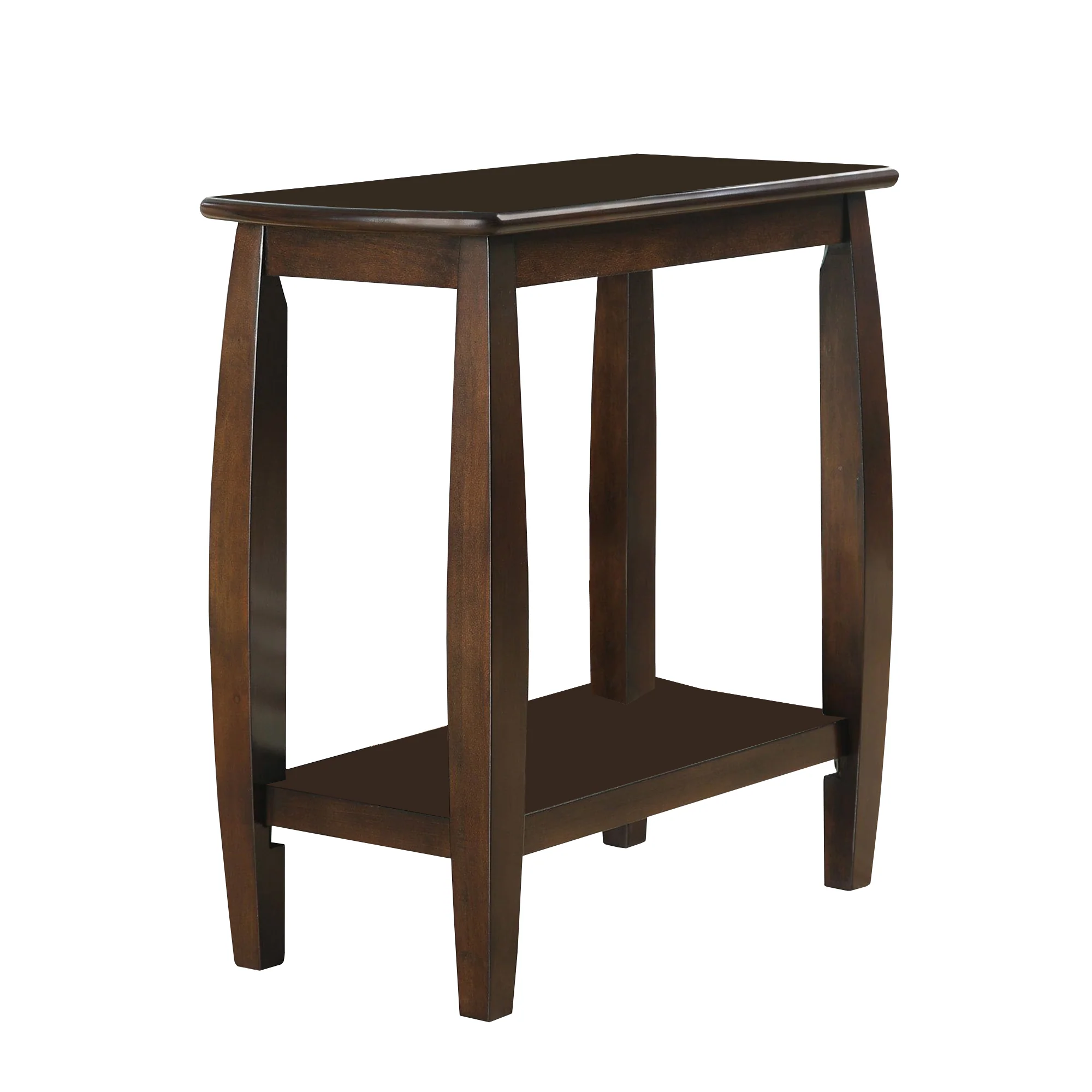 Elegant Wooden Chair Side Table, Brown By Benzara - Image 5