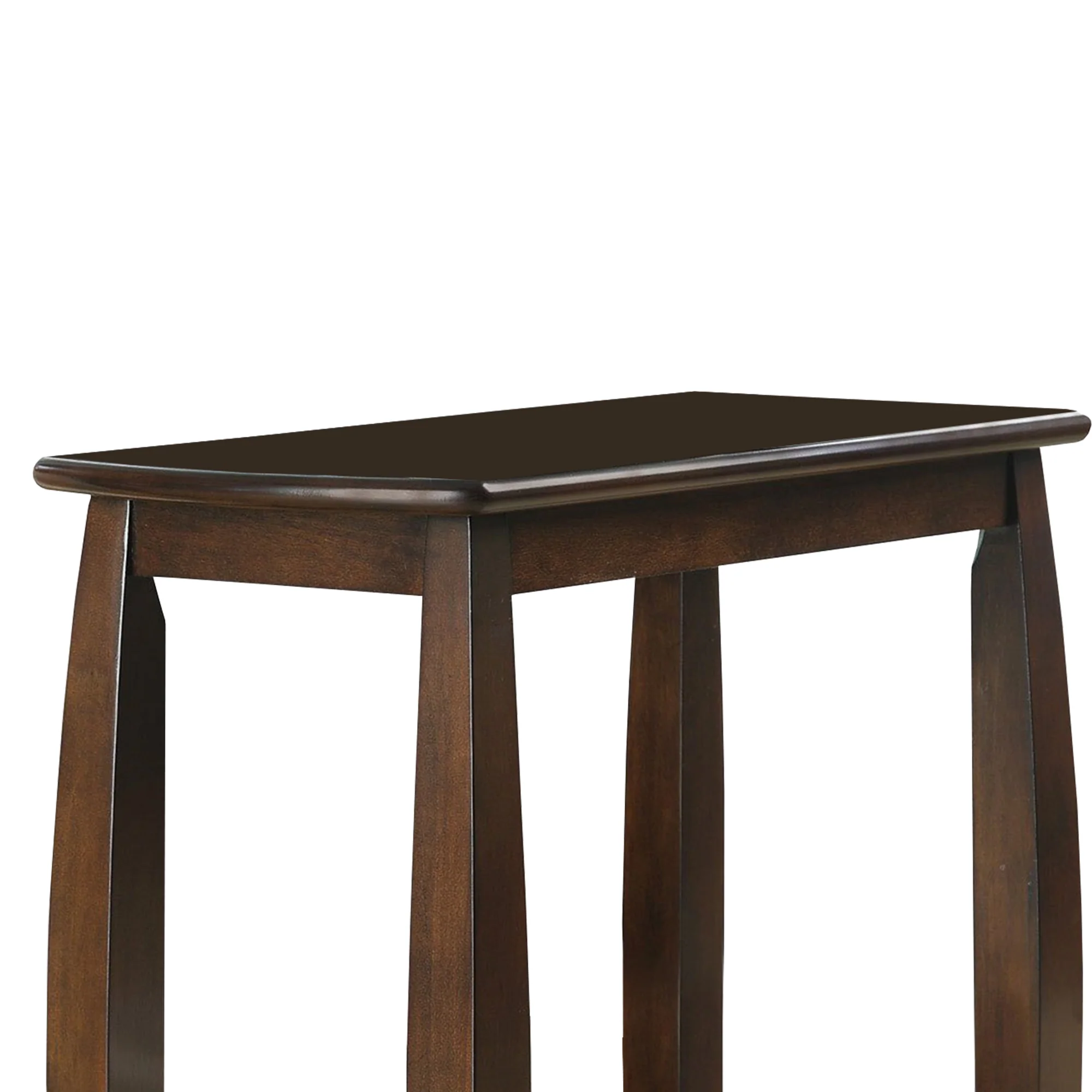 Elegant Wooden Chair Side Table, Brown By Benzara - Image 6