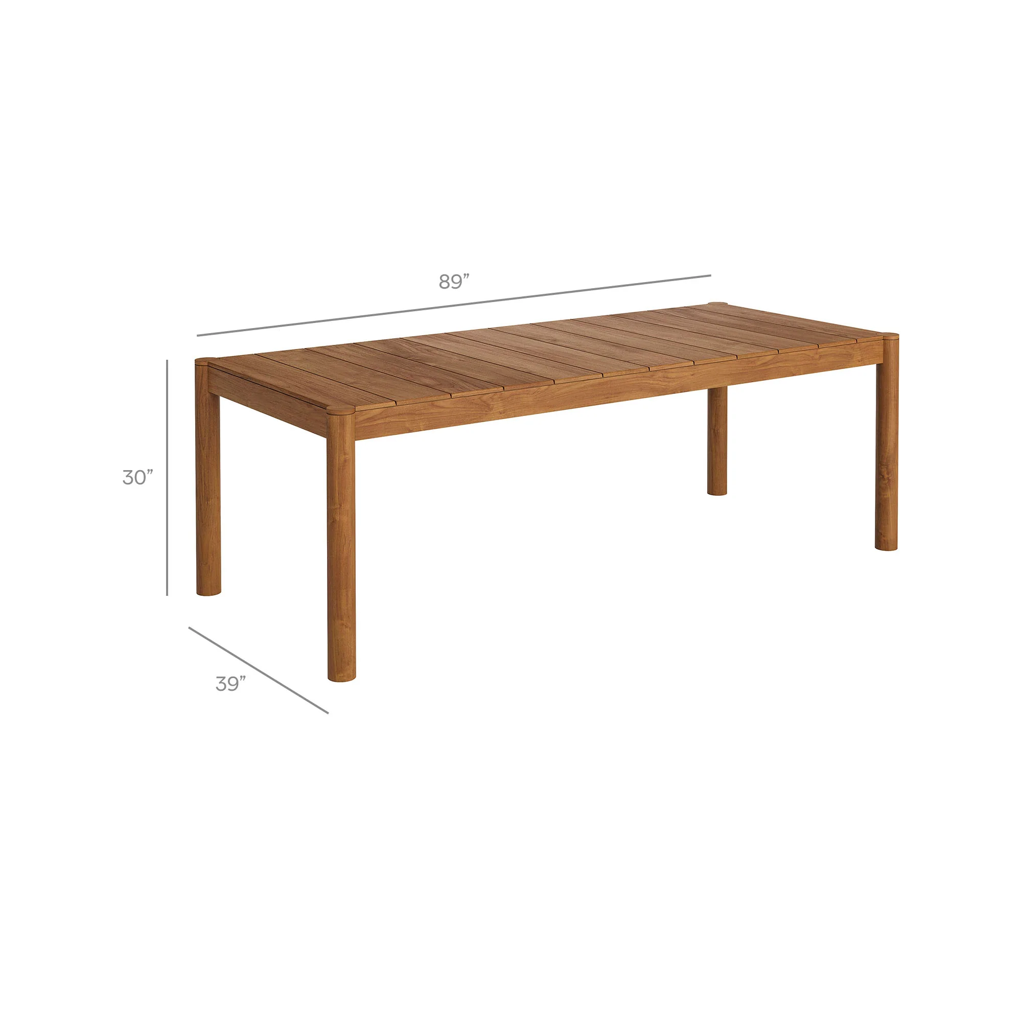 Eleni 7 Piece Outdoor Patio Teak Wood Dining Set by Modway - Image 8