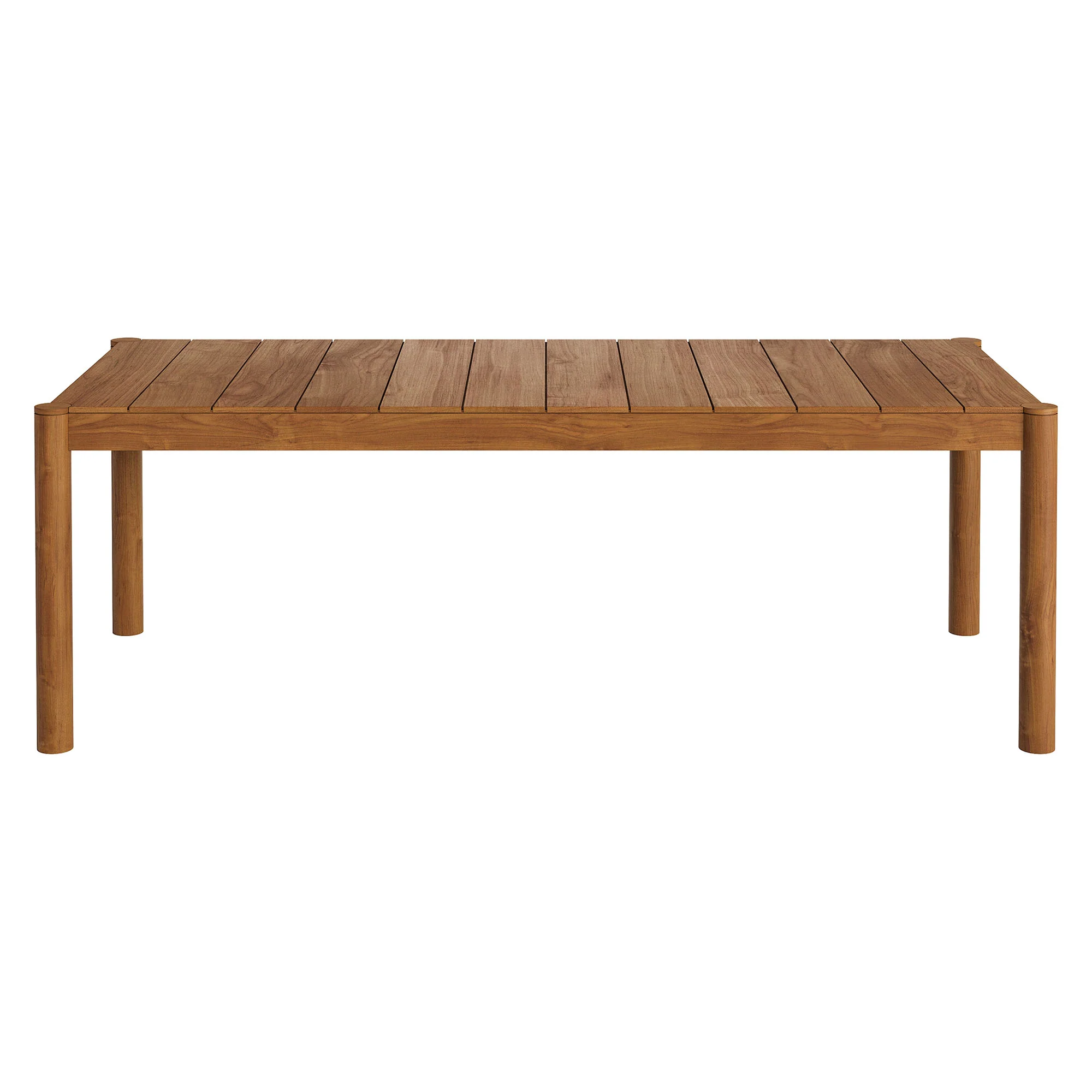 Eleni 89-Inch Outdoor Patio Teak Wood Dining Table by Modway - Image 3
