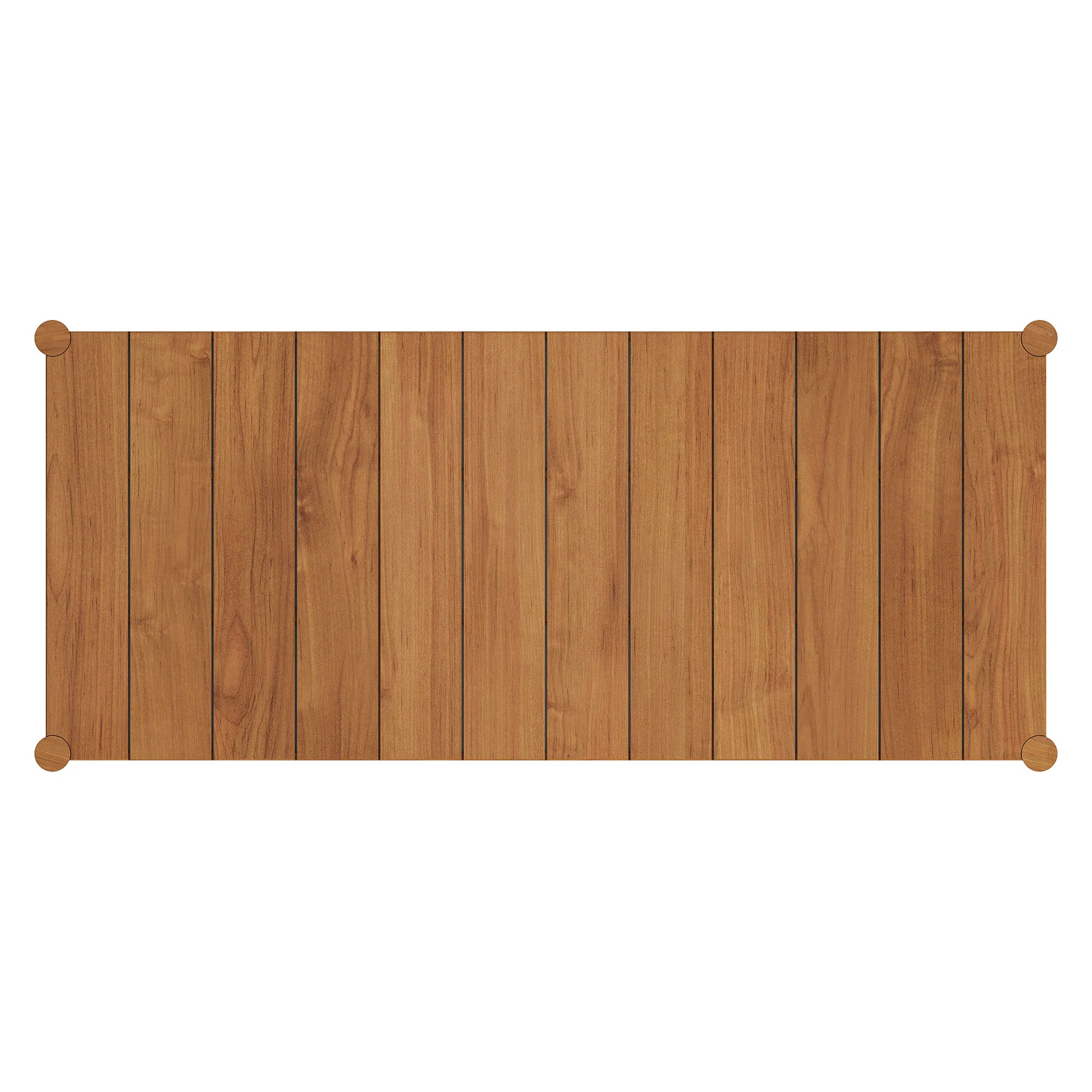 Eleni 89-Inch Outdoor Patio Teak Wood Dining Table by Modway - Image 4