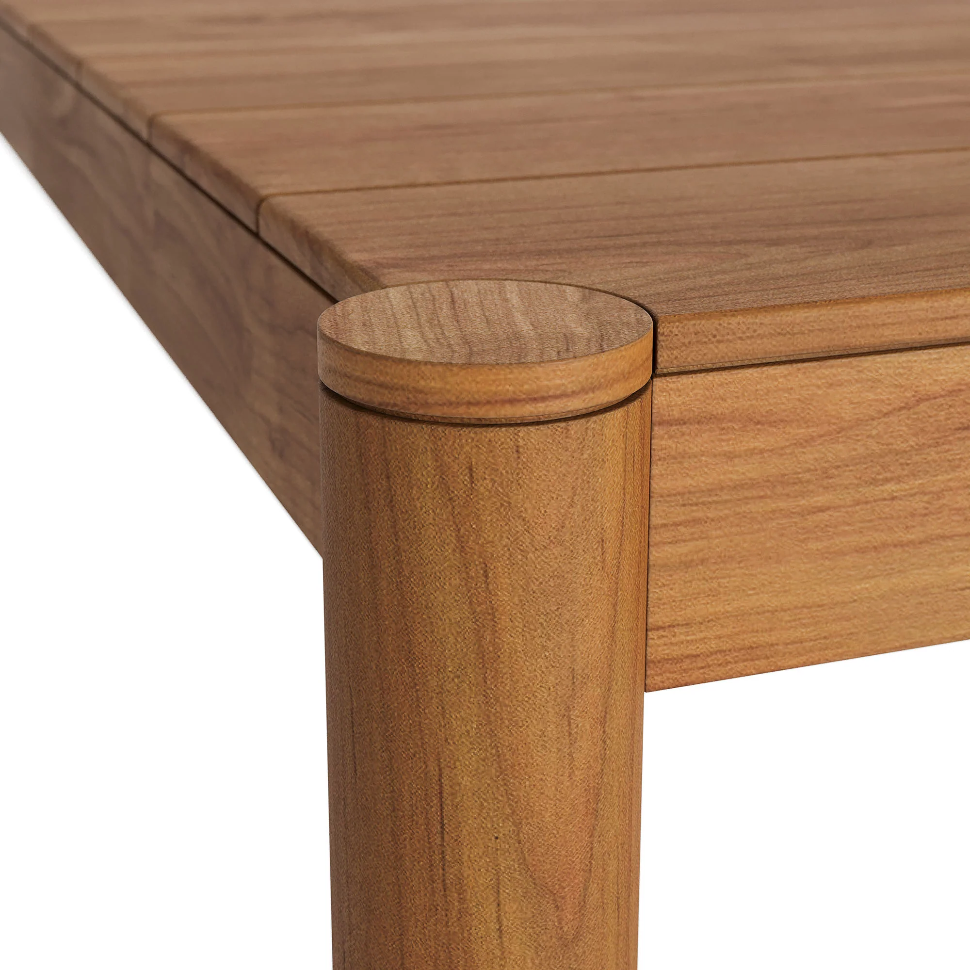Eleni 89-Inch Outdoor Patio Teak Wood Dining Table by Modway - Image 5