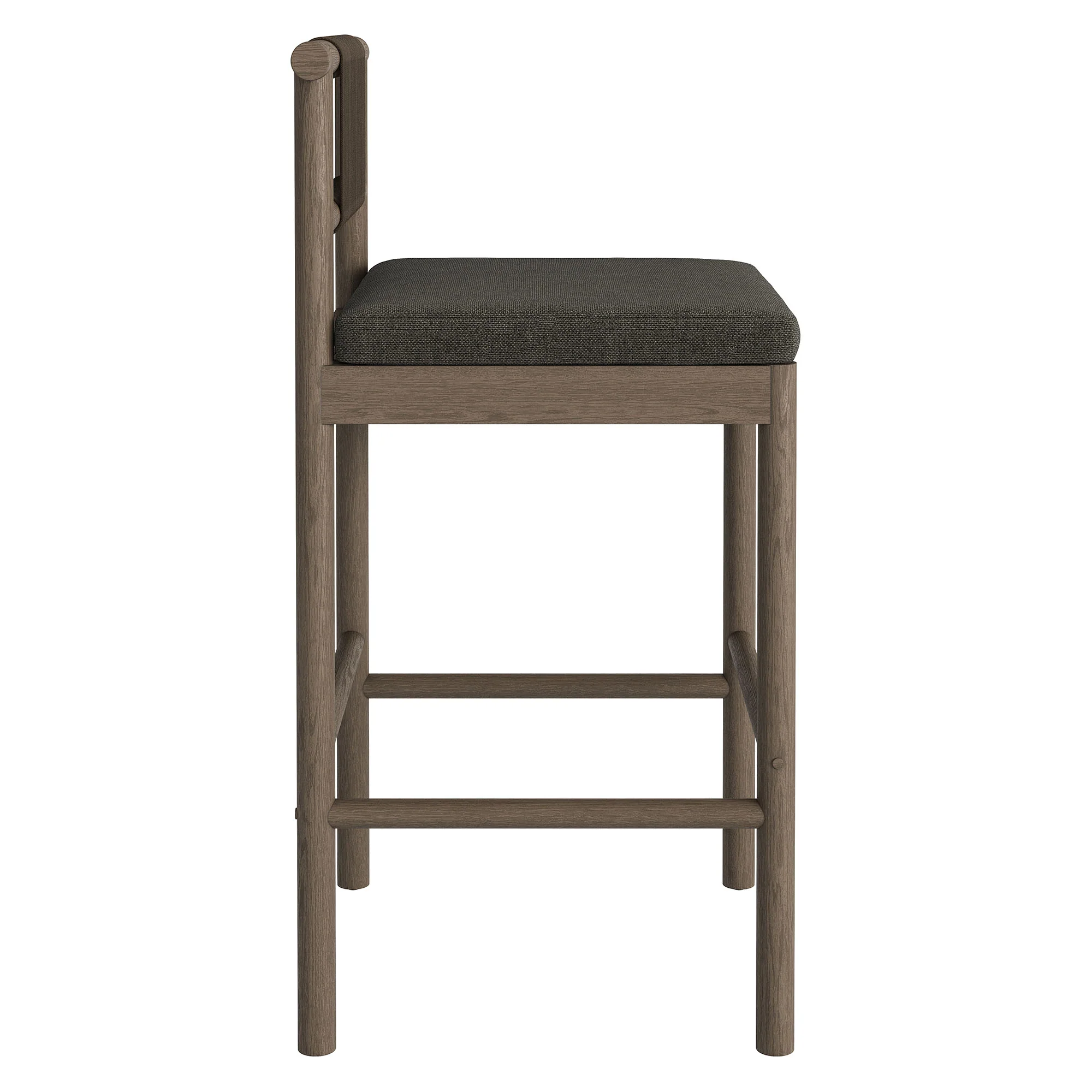 Eleni Outdoor Patio Teak Wood Bar Stools Set of 2 by Modway - Image 13