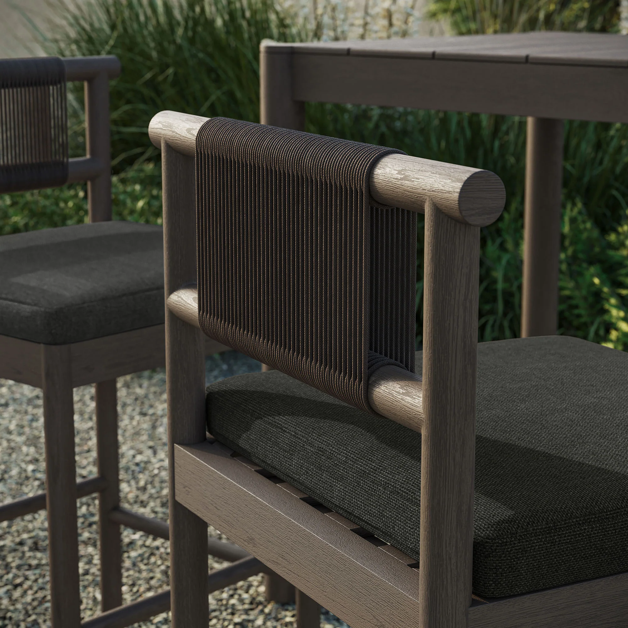 Eleni Outdoor Patio Teak Wood Bar Stools Set of 2 by Modway - Image 17