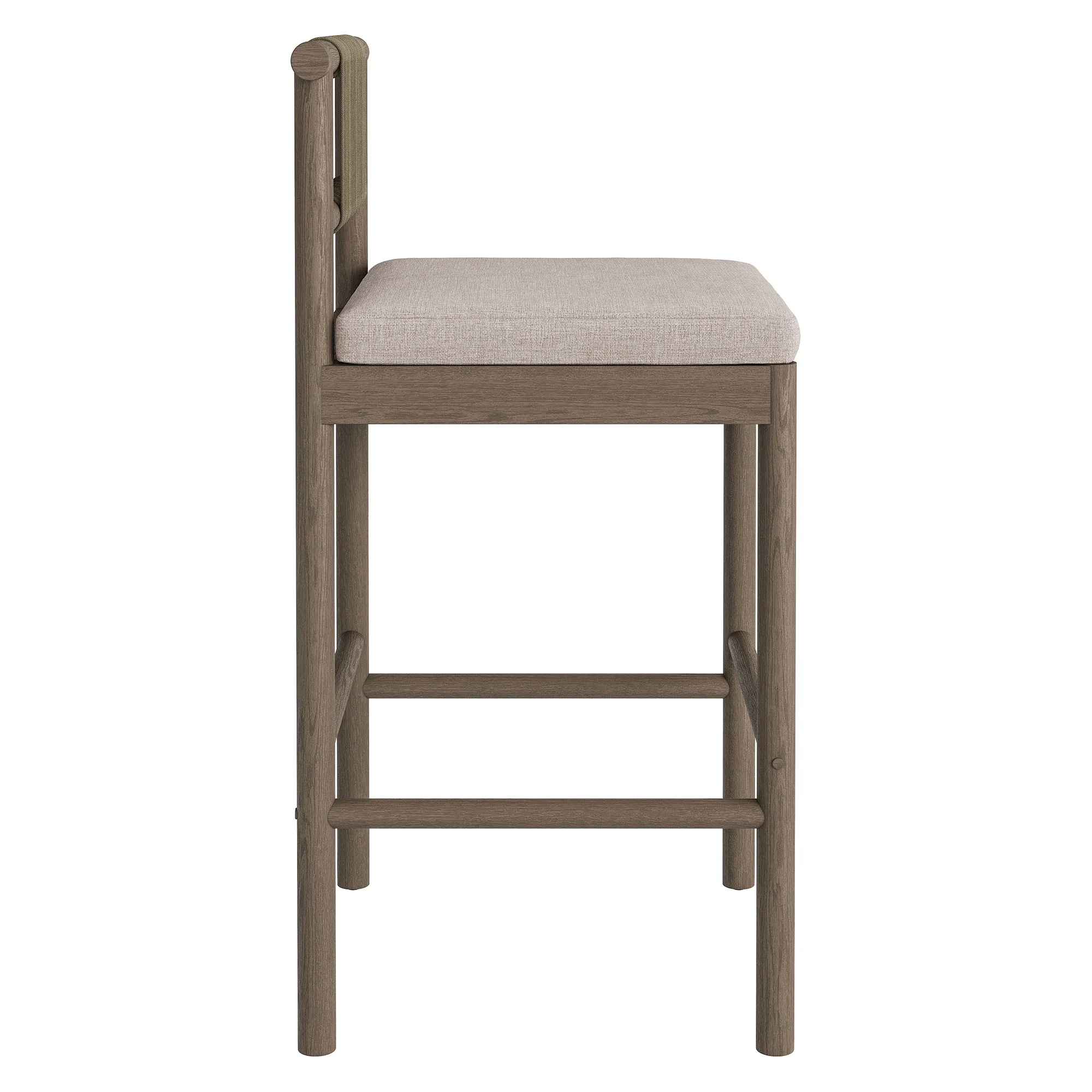 Eleni Outdoor Patio Teak Wood Bar Stools Set of 2 by Modway - Image 23