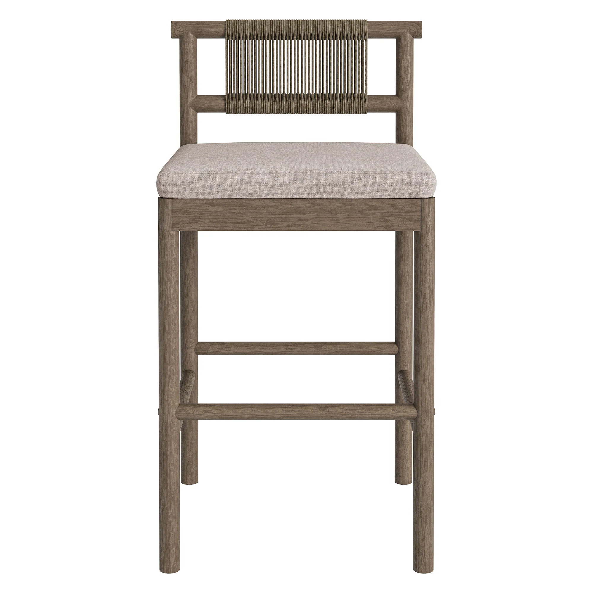 Eleni Outdoor Patio Teak Wood Bar Stools Set of 2 by Modway - Image 25