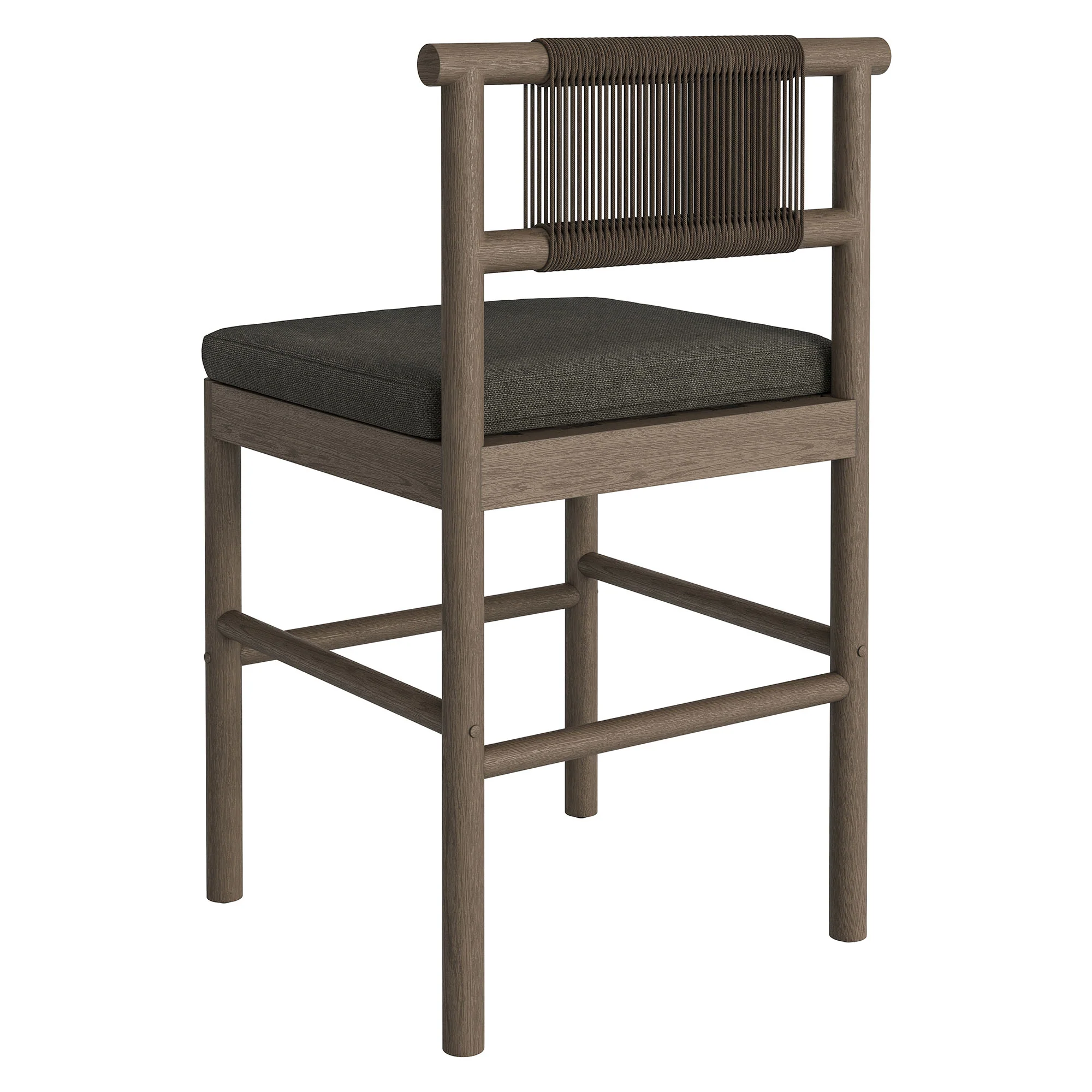 Eleni Outdoor Patio Teak Wood Counter Stools Set of 2 by Modway - Image 14