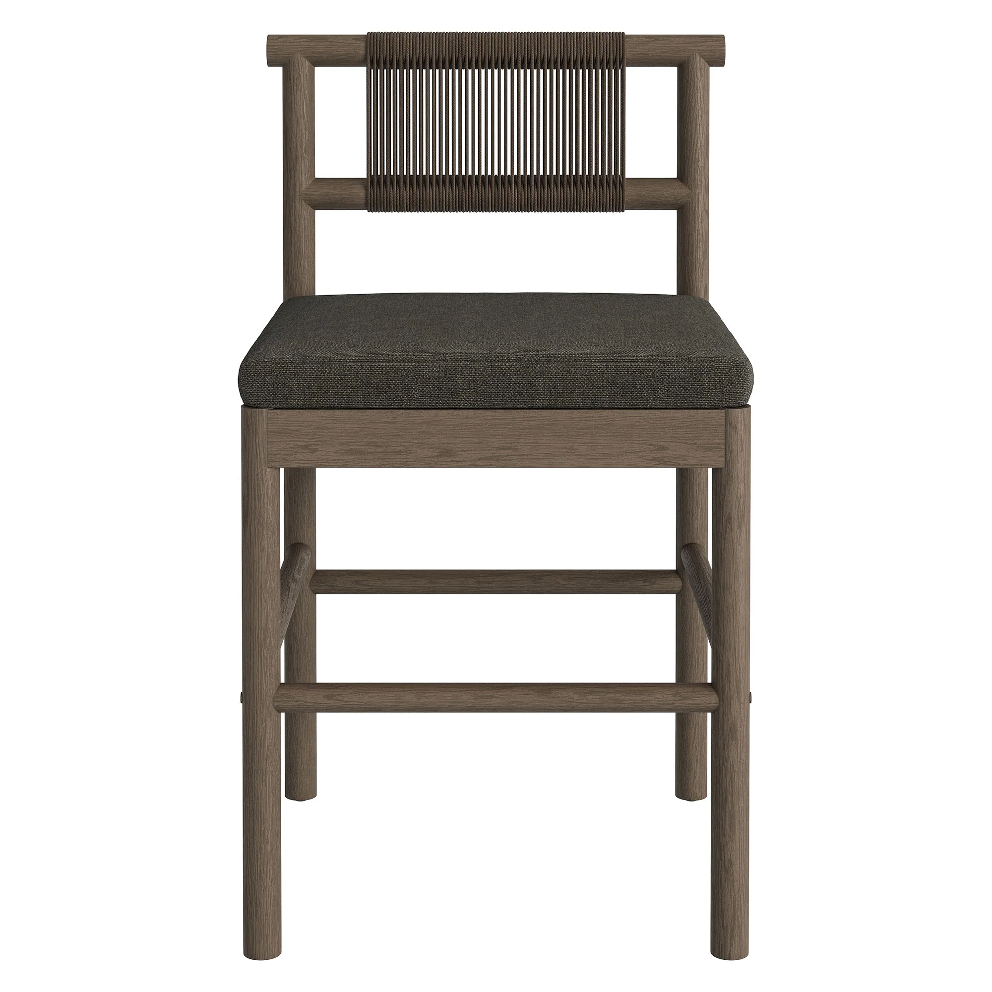 Eleni Outdoor Patio Teak Wood Counter Stools Set of 2 by Modway - Image 15