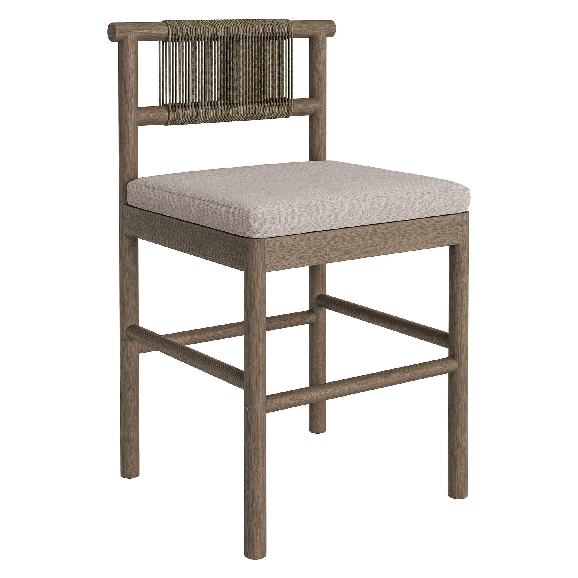 Eleni Outdoor Patio Teak Wood Counter Stools Set of 2 by Modway - Image 22