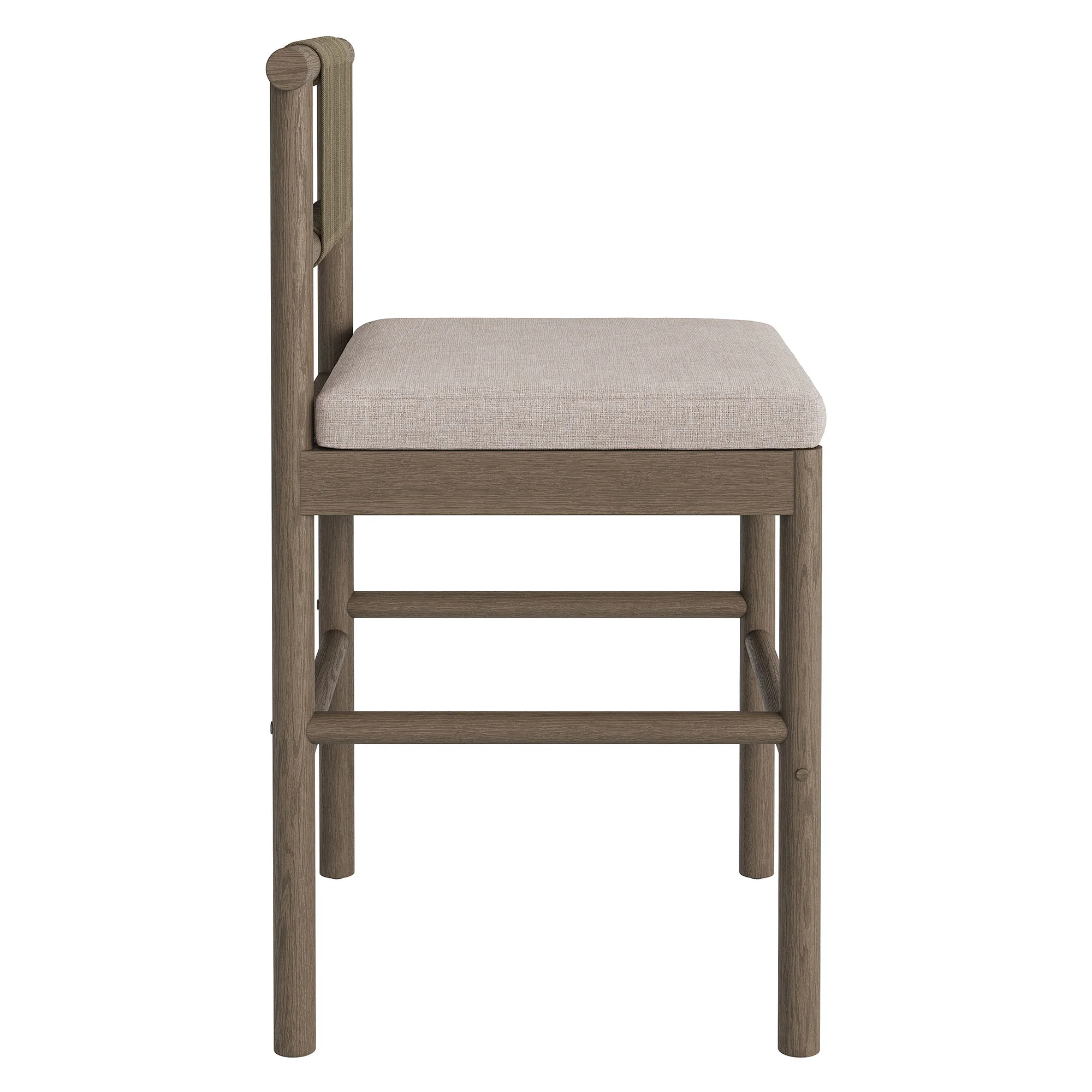 Eleni Outdoor Patio Teak Wood Counter Stools Set of 2 by Modway - Image 23