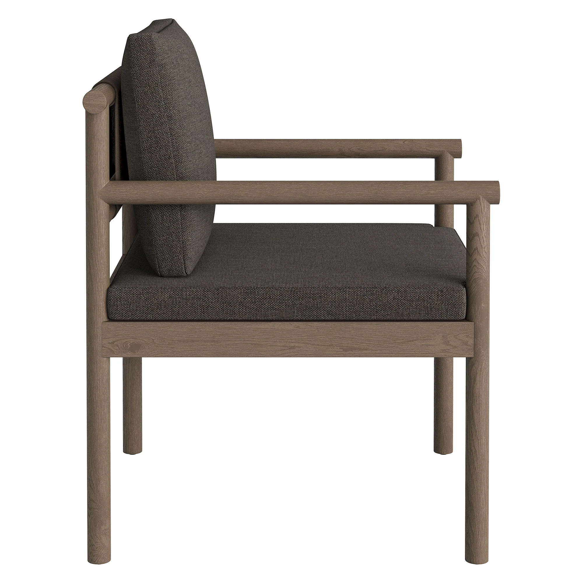 Eleni Outdoor Patio Teak Wood Rope Dining Chair by Modway - Image 12