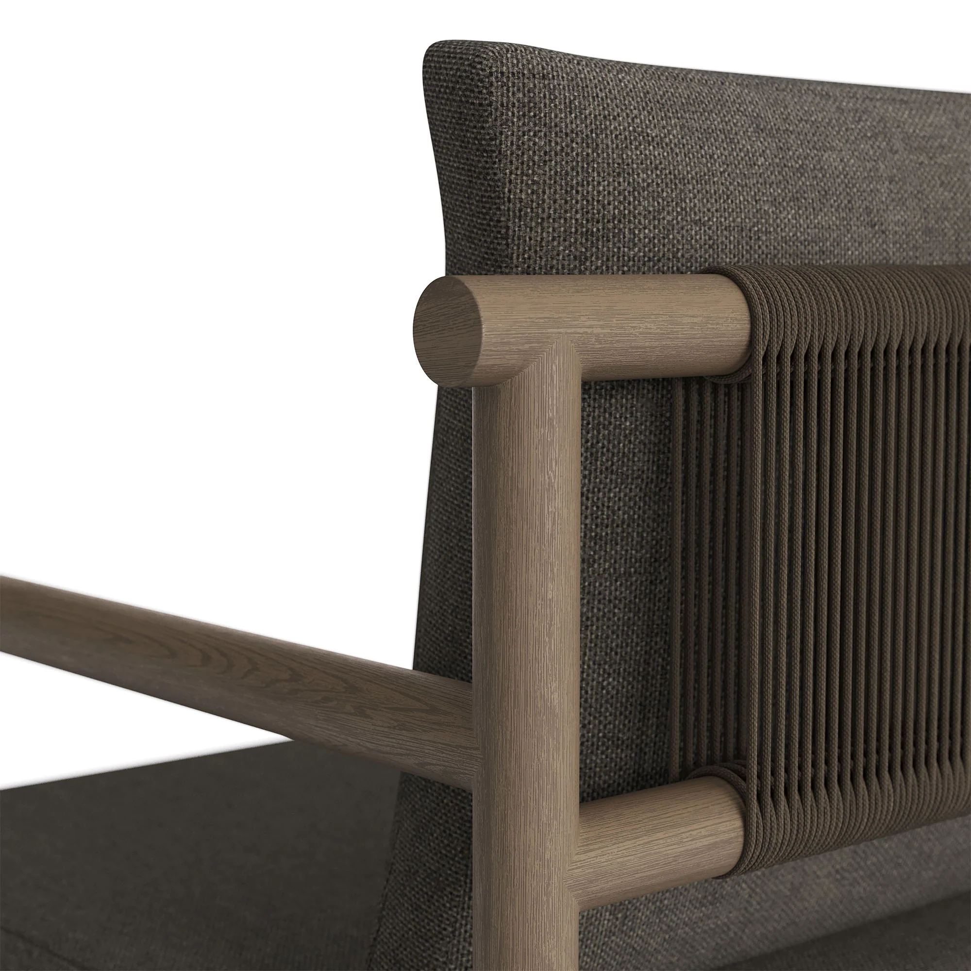 Eleni Outdoor Patio Teak Wood Rope Dining Chair by Modway - Image 15