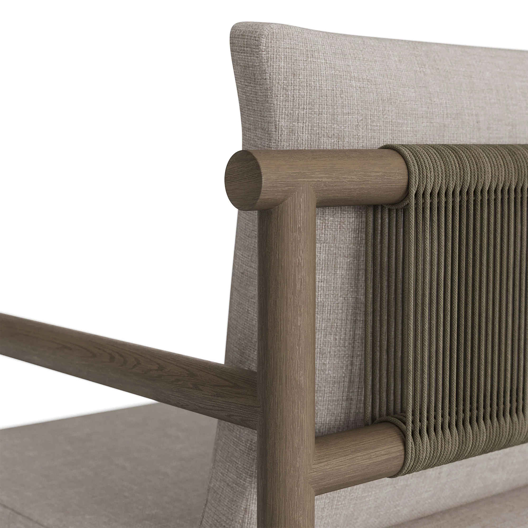Eleni Outdoor Patio Teak Wood Rope Dining Chair by Modway - Image 25