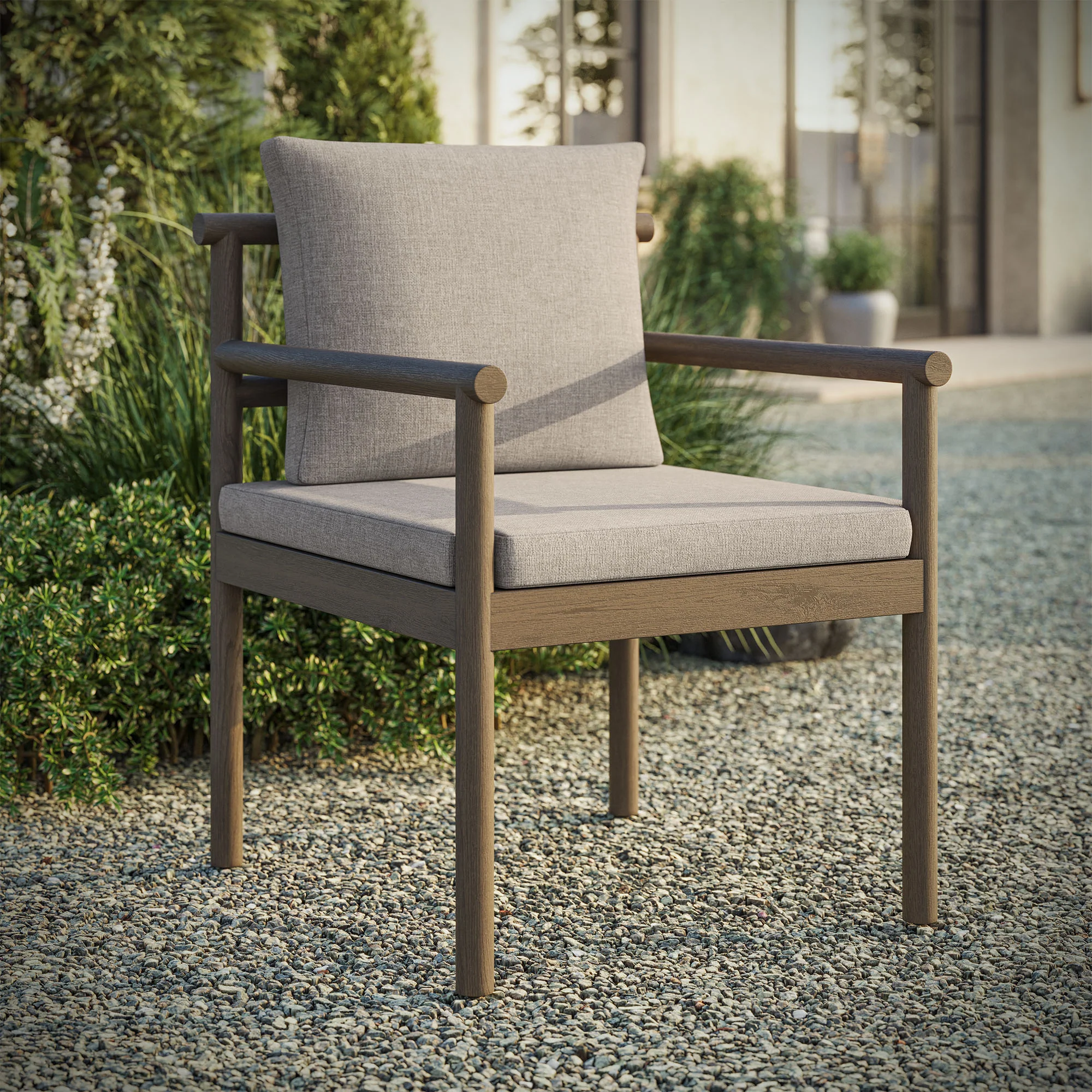 Eleni Outdoor Patio Teak Wood Rope Dining Chair by Modway - Image 27