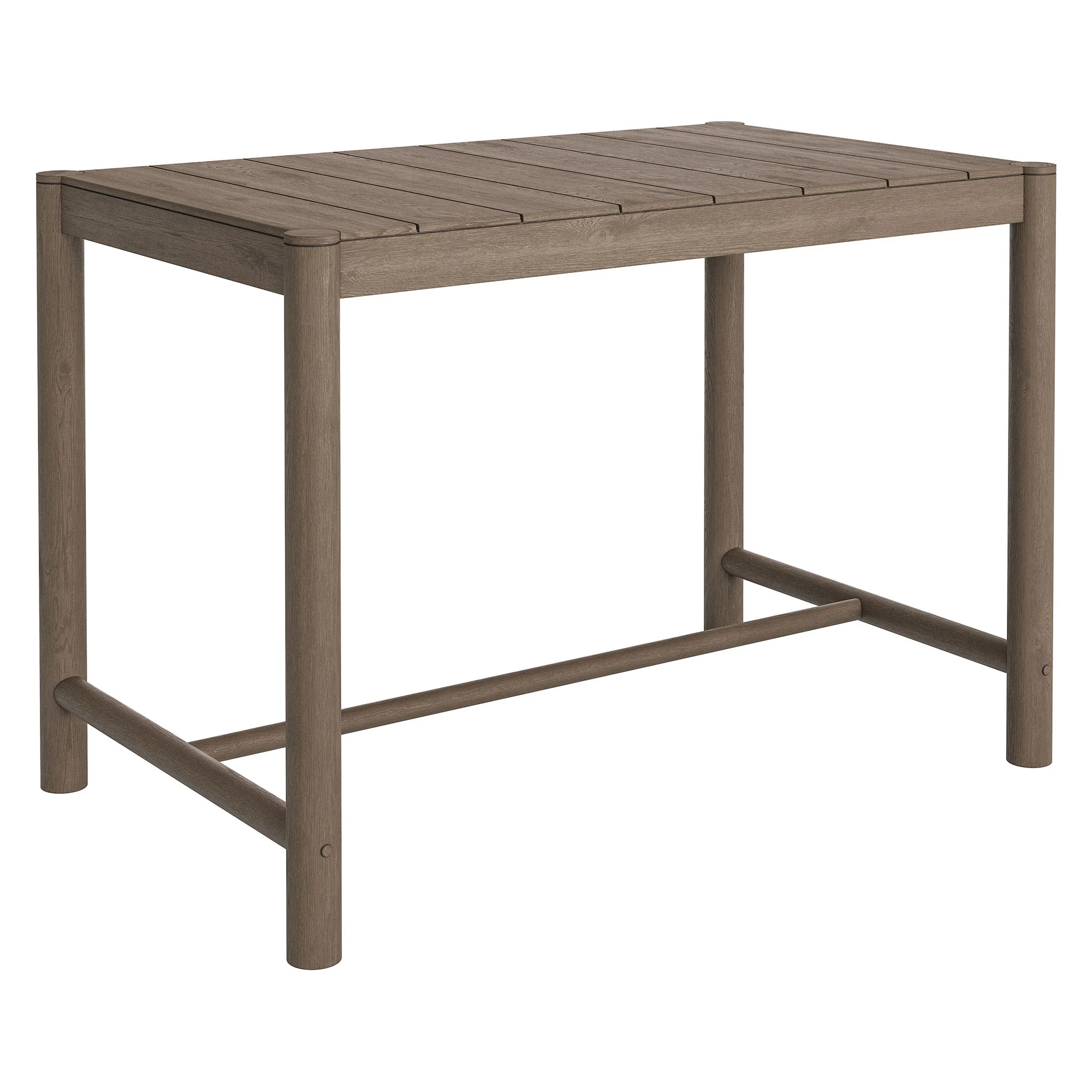 Eleni Rectangle 56-Inch Outdoor Patio Teak Wood Rectangular Bar Table by Modway - Image 10