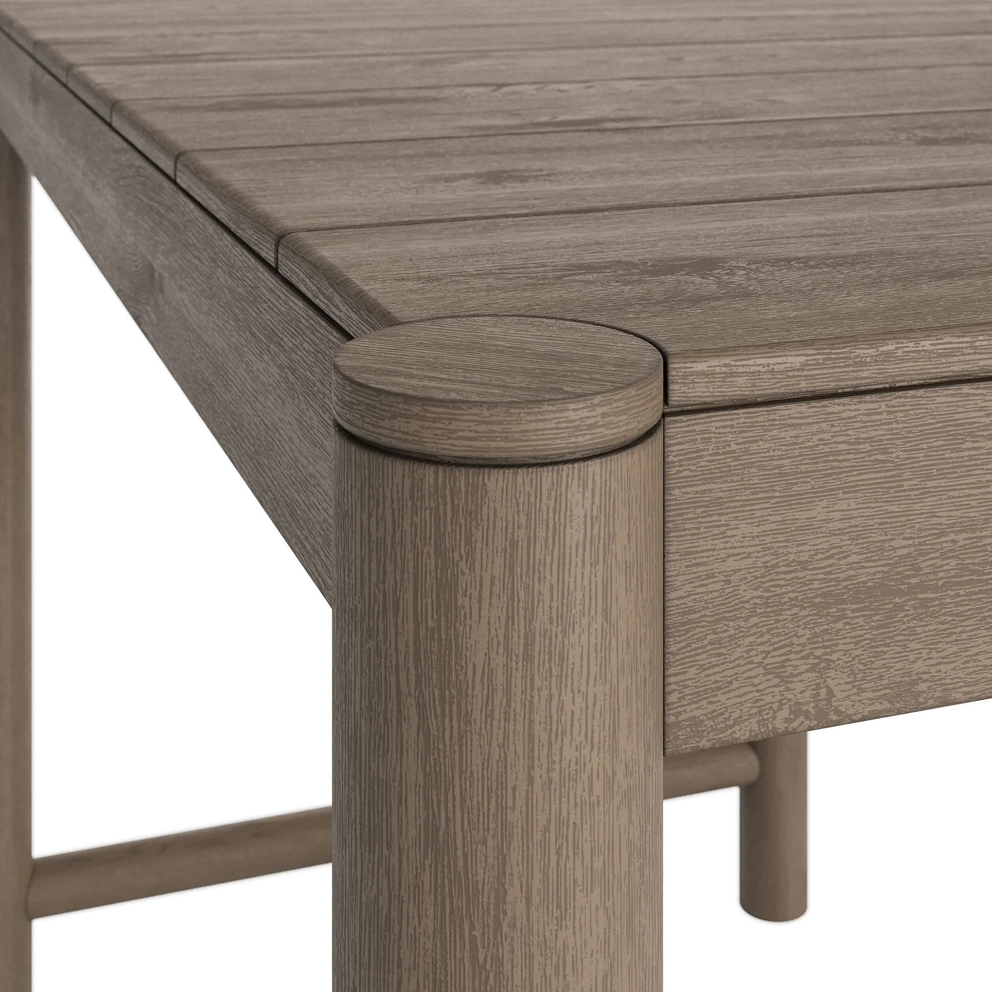 Eleni Rectangle 56-Inch Outdoor Patio Teak Wood Rectangular Bar Table by Modway - Image 14