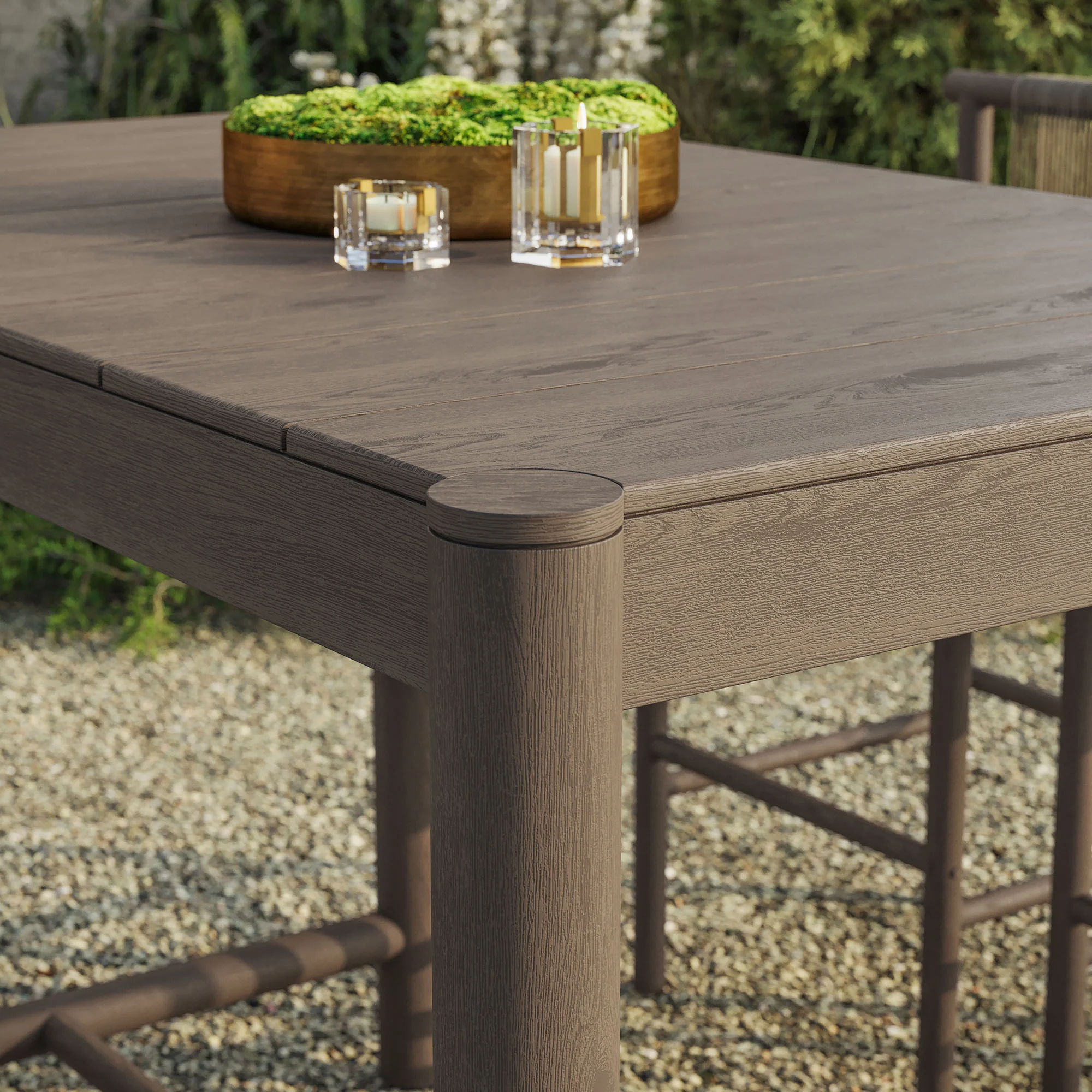 Eleni Rectangle 56-Inch Outdoor Patio Teak Wood Rectangular Bar Table by Modway - Image 15