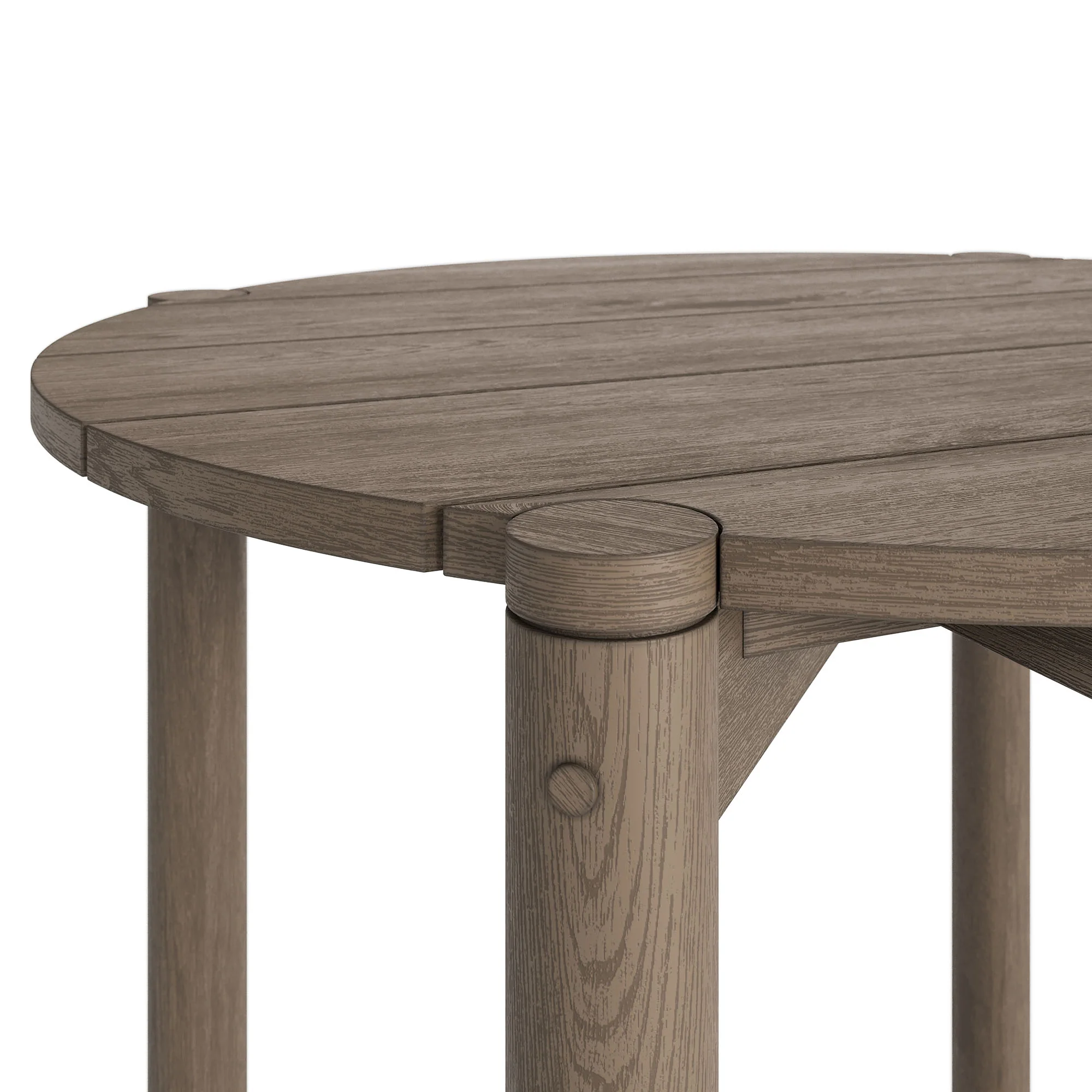 Eleni Round 35 Inch Outdoor Patio Teak Wood Round Bar Table by Modway - Image 12