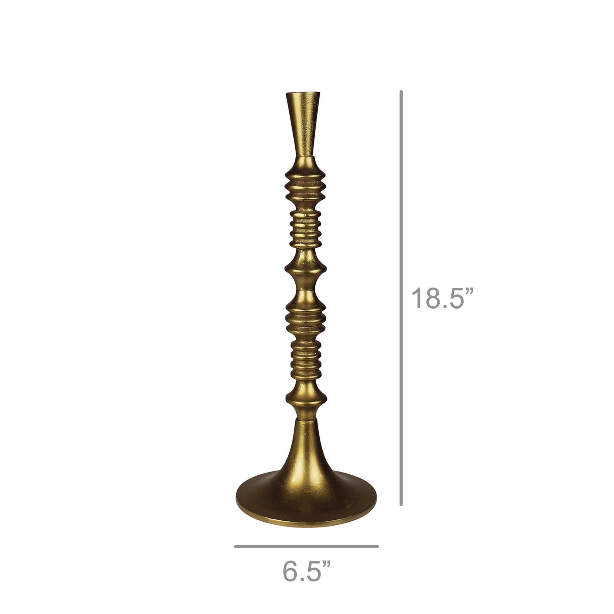 Eliad Taper Holder, Brass - Medium By HomArt - Image 2
