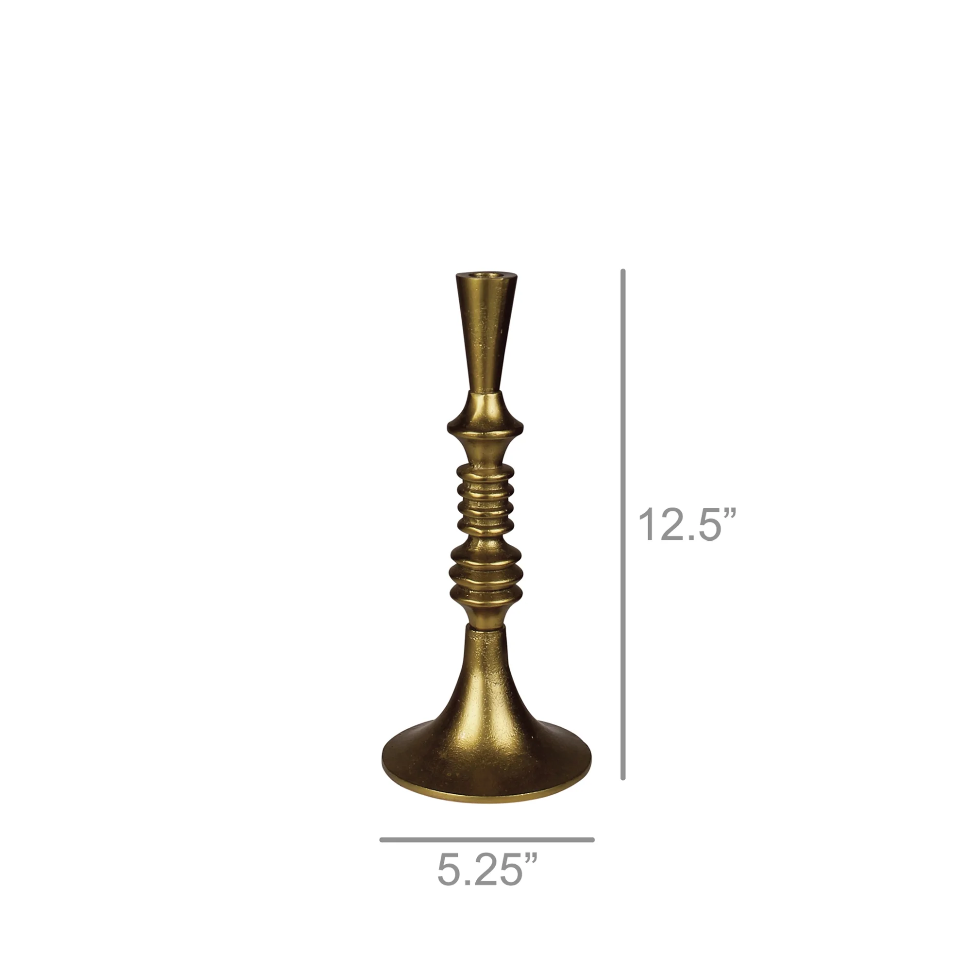 Eliad Taper Holder, Brass - Sm By HomArt - Image 3