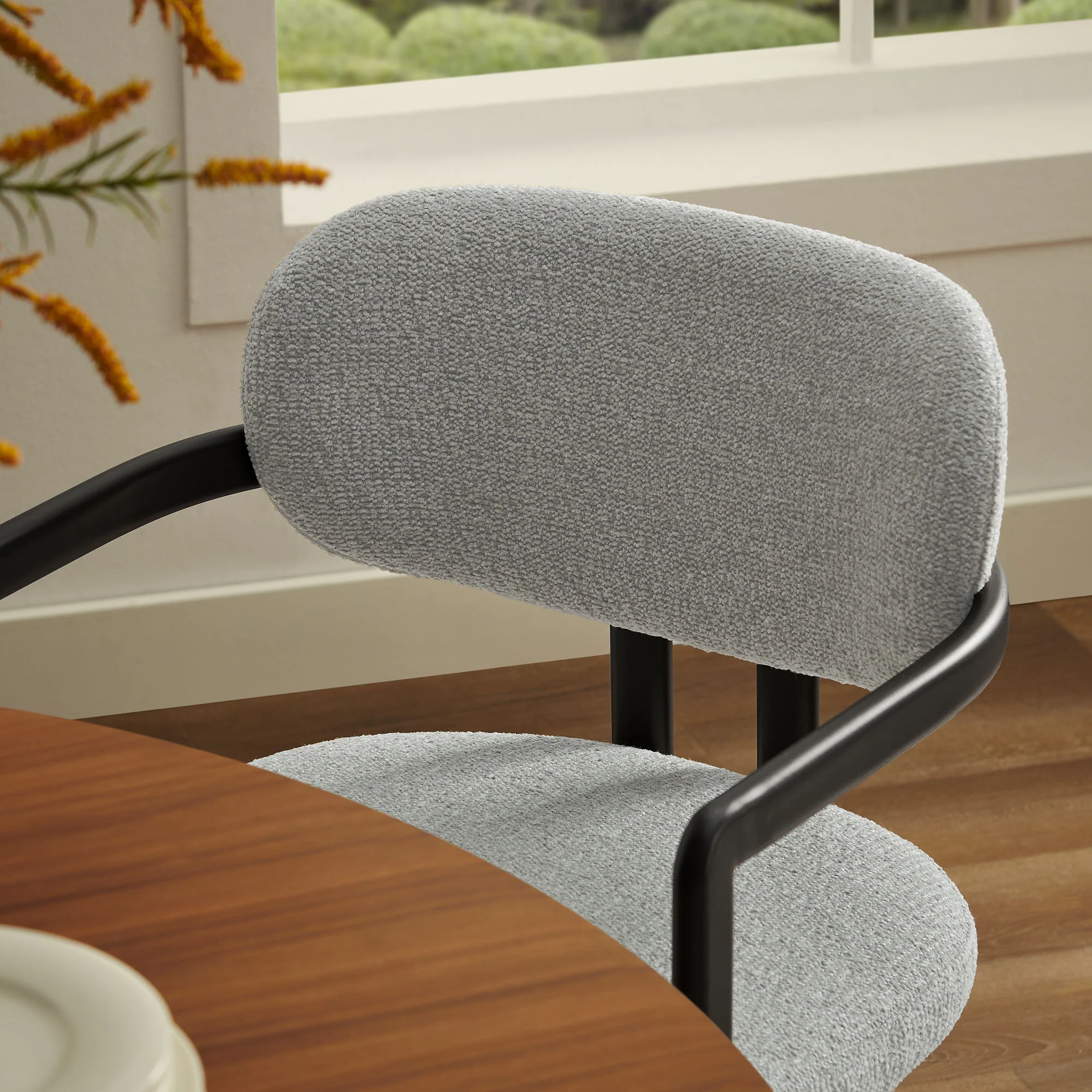 Elio Barrel Fabric and Metal Dining Chair by Modway - Image 16