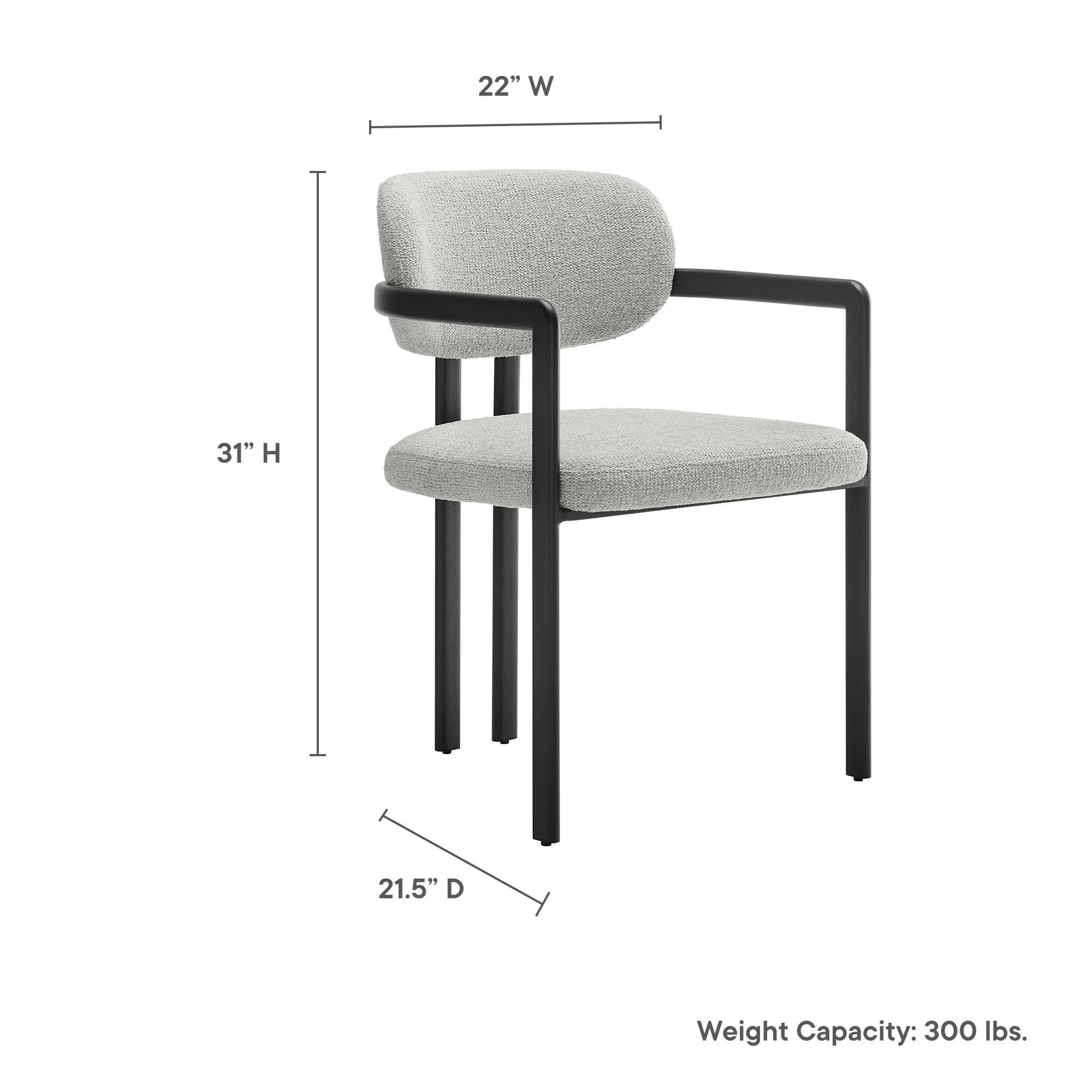 Elio Barrel Fabric and Metal Dining Chair by Modway - Image 19