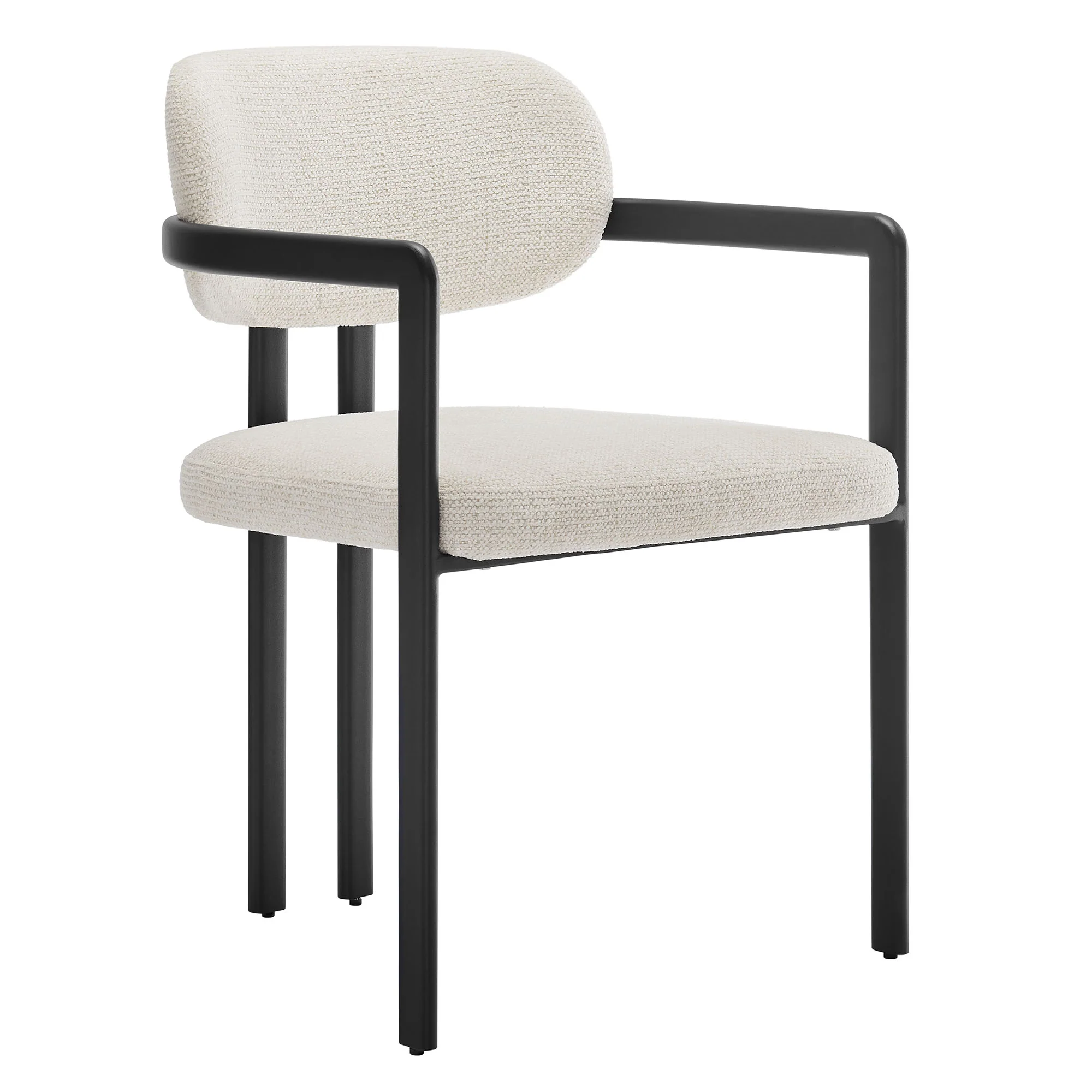 Elio Barrel Fabric and Metal Dining Chair by Modway - Image 2