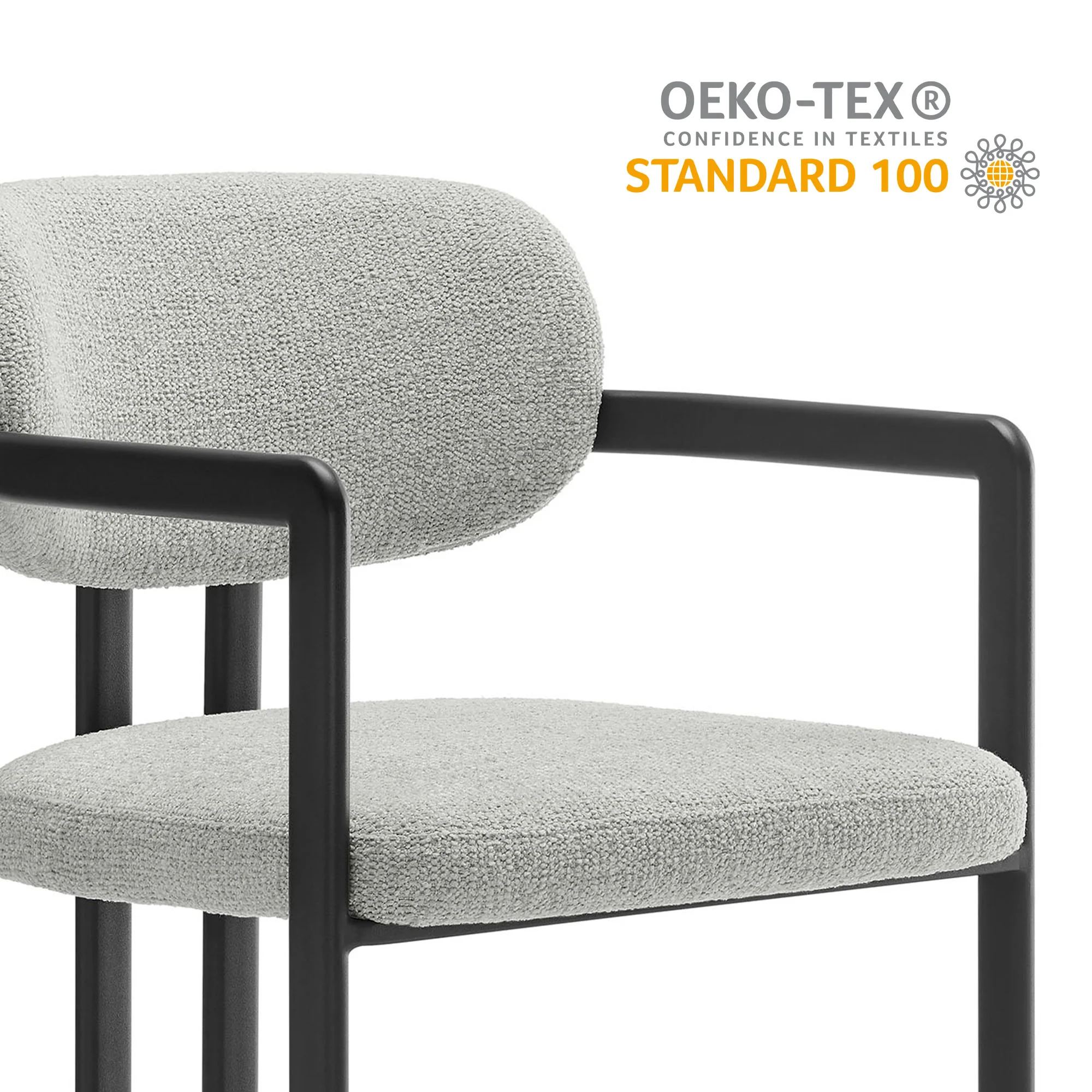 Elio Barrel Fabric and Metal Dining Chair by Modway - Image 20