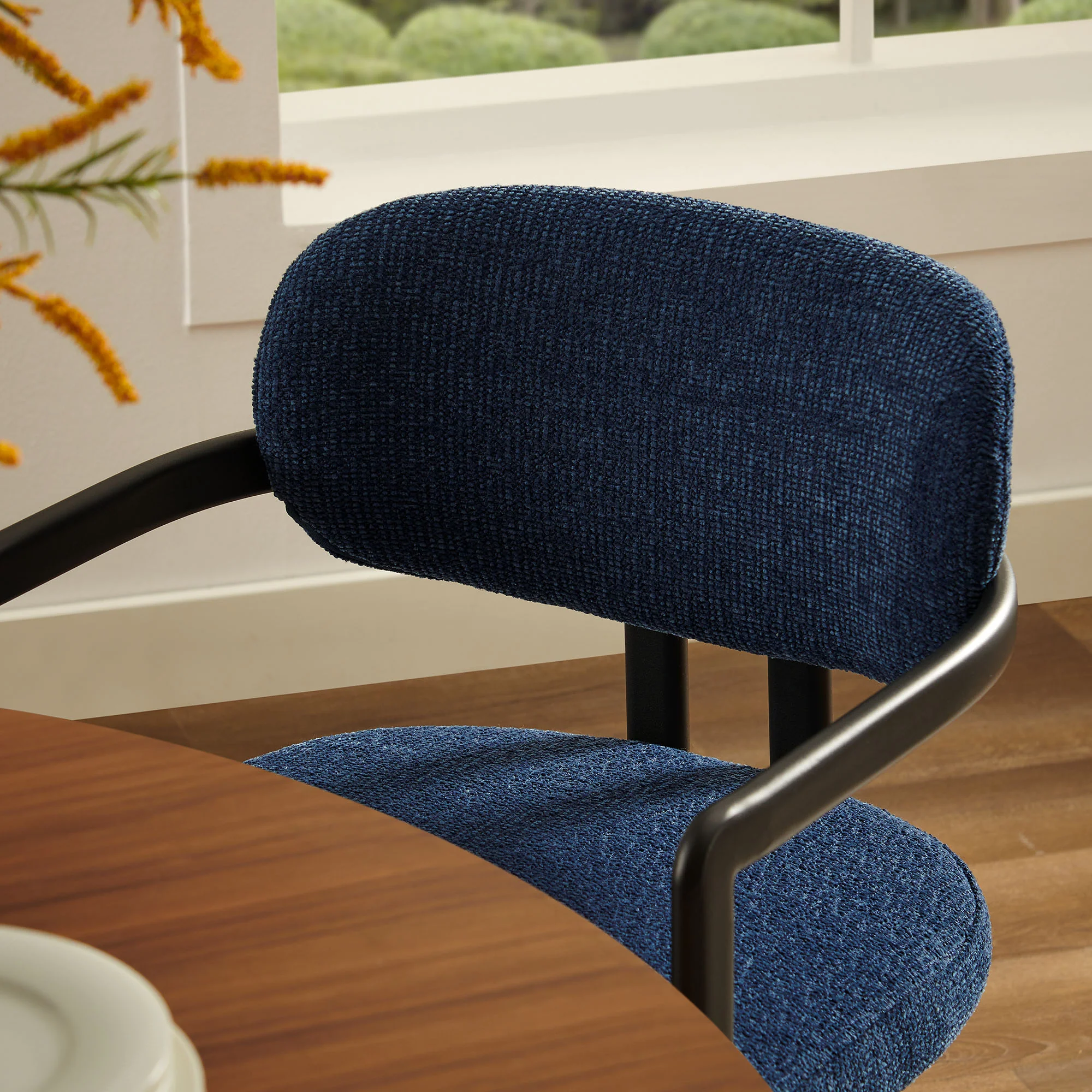 Elio Barrel Fabric and Metal Dining Chair by Modway - Image 26