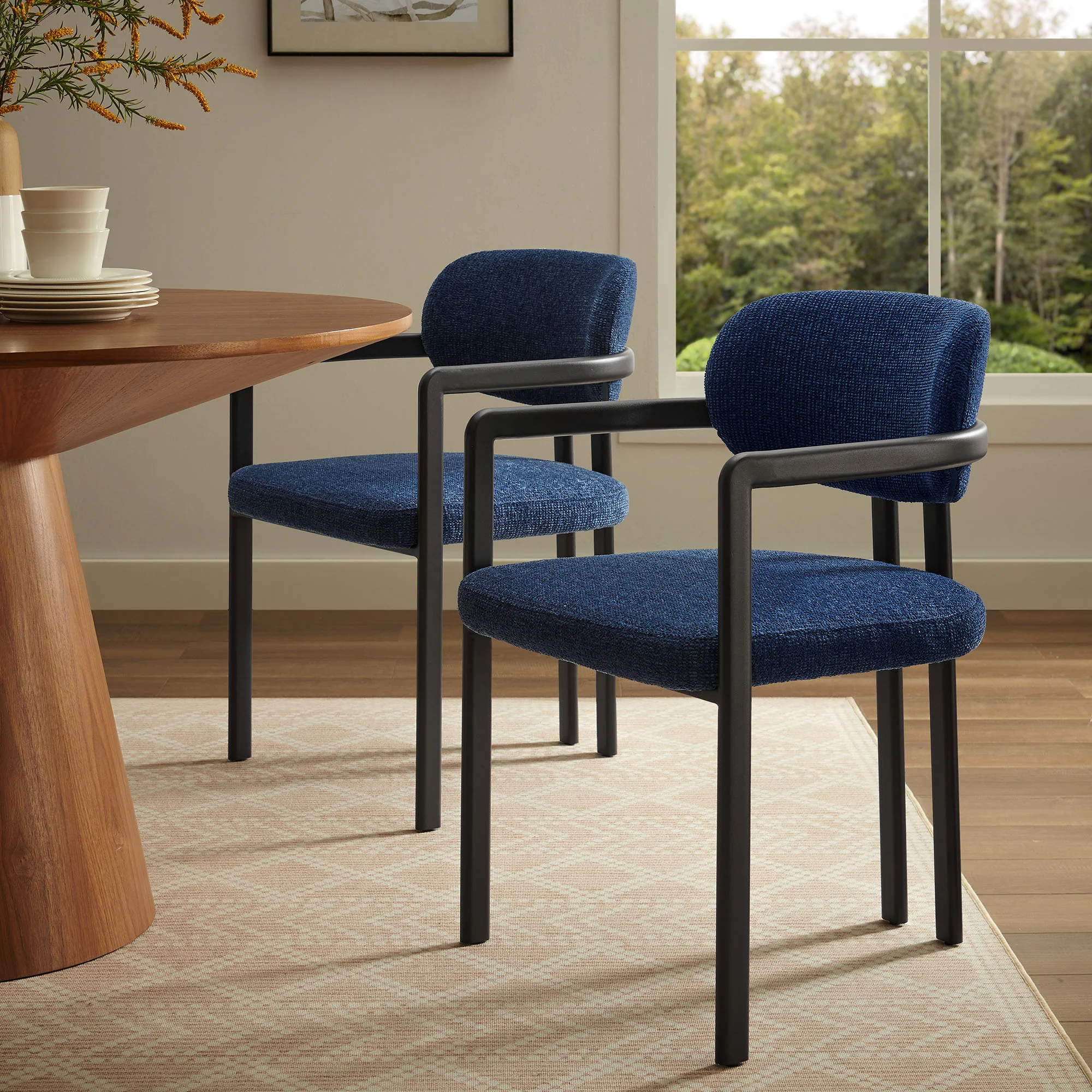 Elio Barrel Fabric and Metal Dining Chair by Modway - Image 27