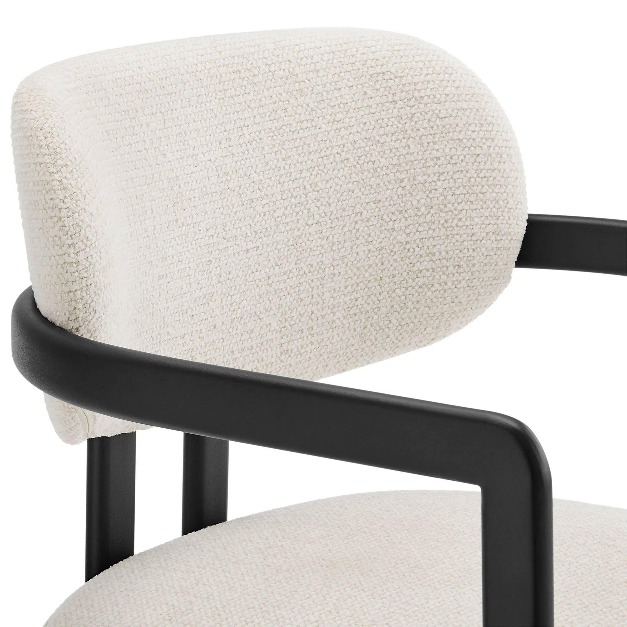 Elio Barrel Fabric and Metal Dining Chair by Modway - Image 6