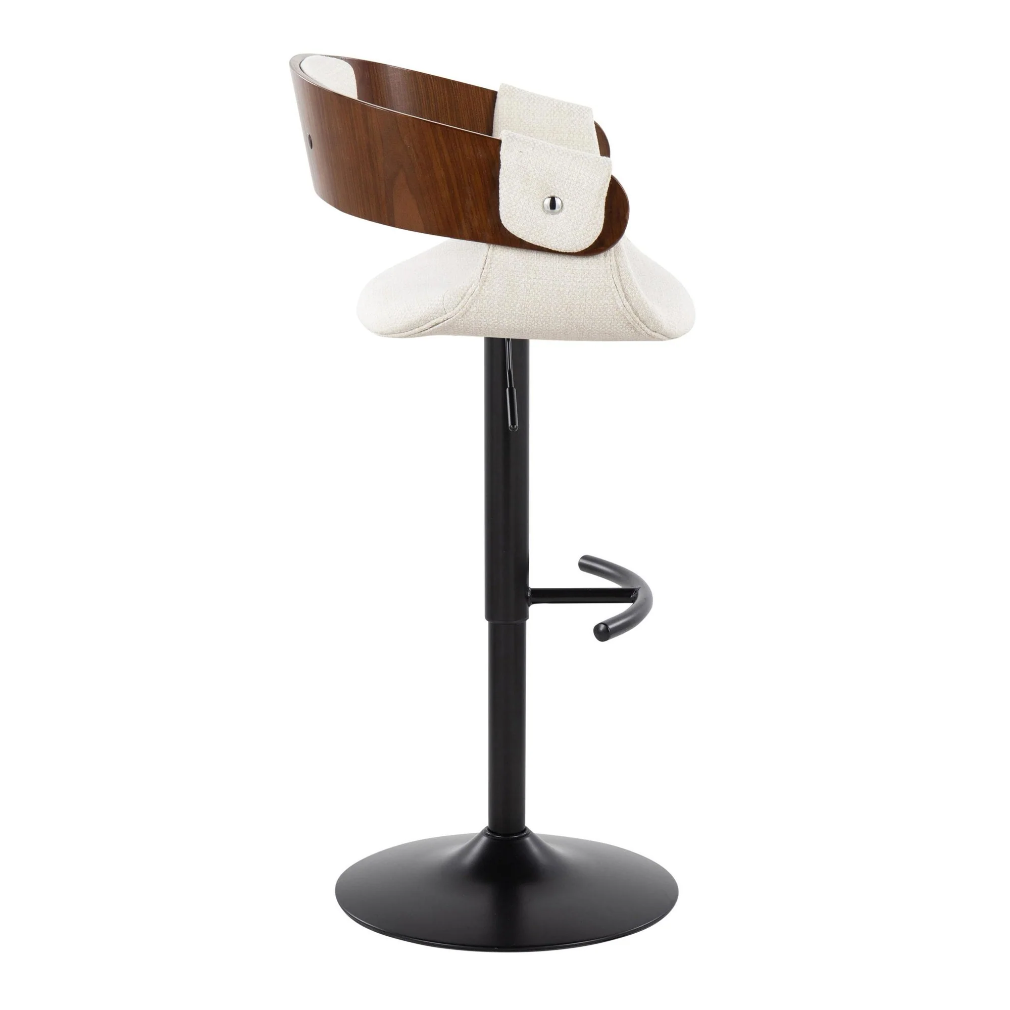Elisa Adjustable Barstool - Set of 2 By LumiSource - BS-ELISAFB-RT2 BKWLCR2 - Image 7