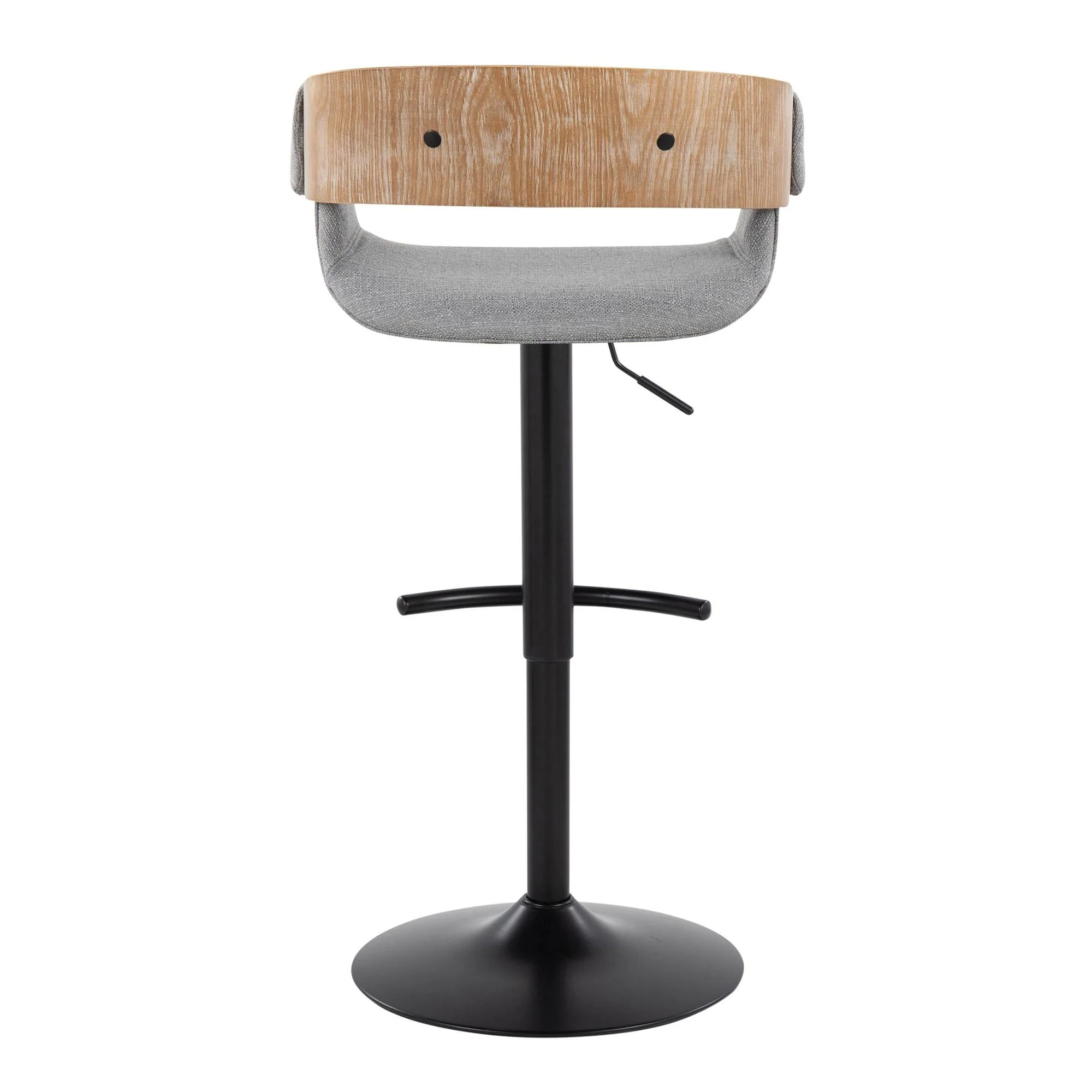 Elisa Adjustable Barstool - Set of 2 By LumiSource - BS-ELISAFB-RT2 BKWWGY2 - Image 10