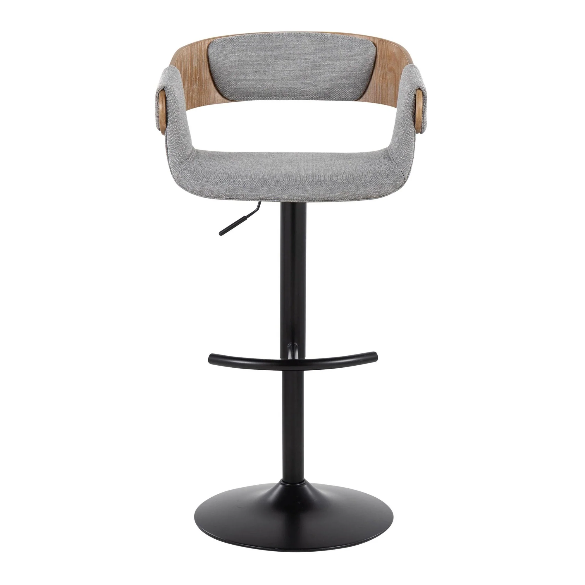 Elisa Adjustable Barstool - Set of 2 By LumiSource - BS-ELISAFB-RT2 BKWWGY2 - Image 9