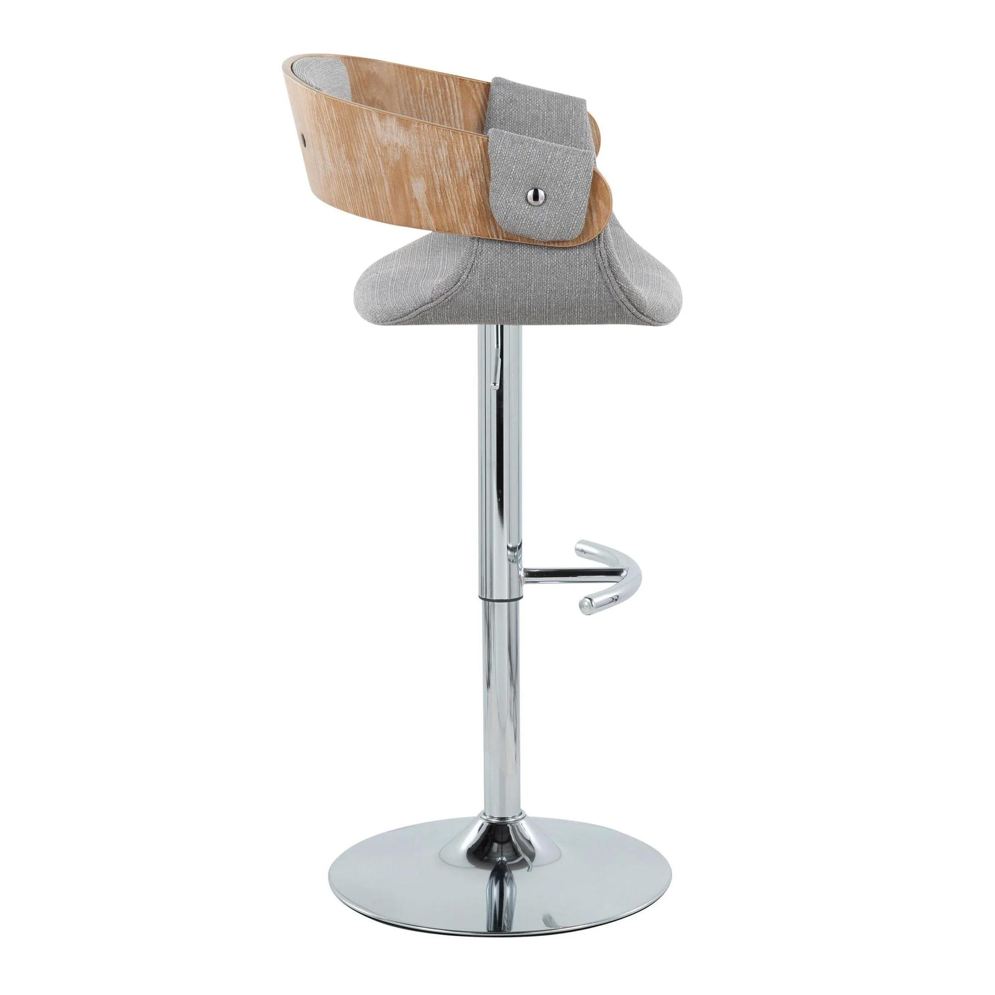 Elisa Adjustable Barstool - Set of 2 By LumiSource - BS-ELISAFB-RT2 CHRWLCR2 - Image 27
