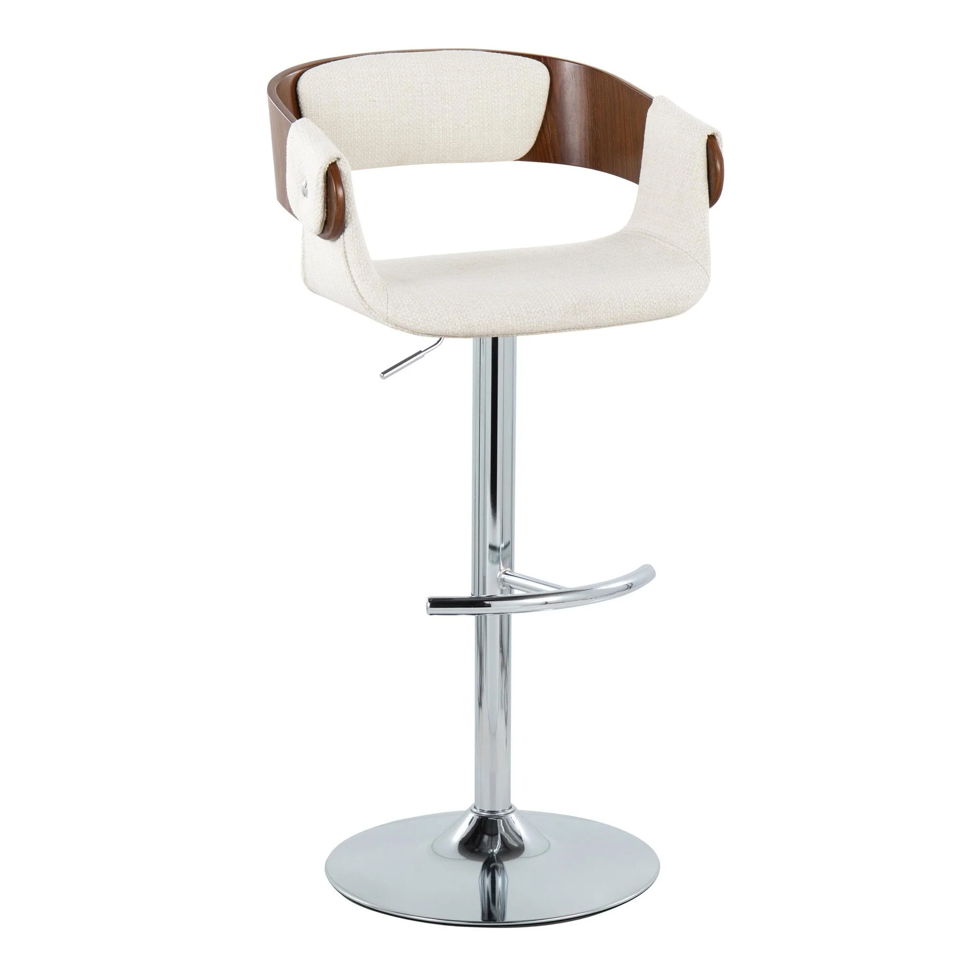 Elisa Adjustable Barstool - Set of 2 By LumiSource - BS-ELISAFB-RT2 CHRWLCR2 - Image 6