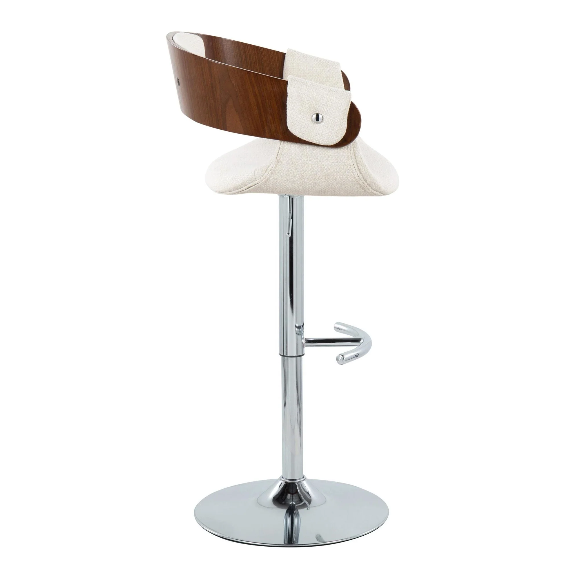 Elisa Adjustable Barstool - Set of 2 By LumiSource - BS-ELISAFB-RT2 CHRWLCR2 - Image 7