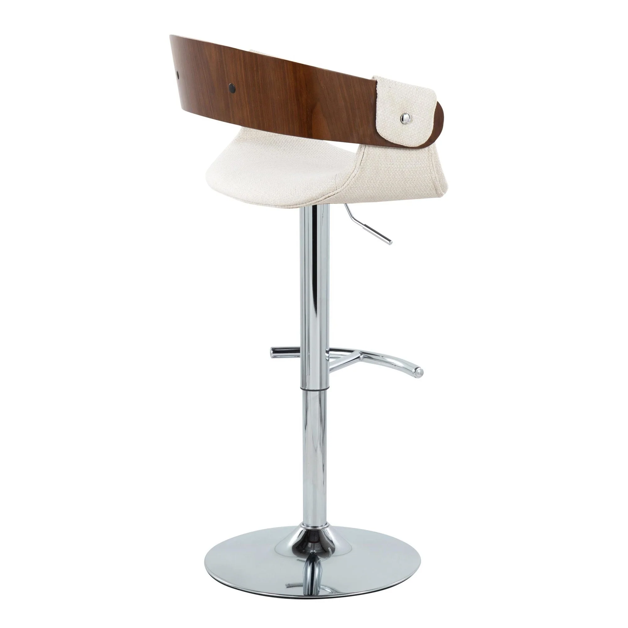 Elisa Adjustable Barstool - Set of 2 By LumiSource - BS-ELISAFB-RT2 CHRWLCR2 - Image 8