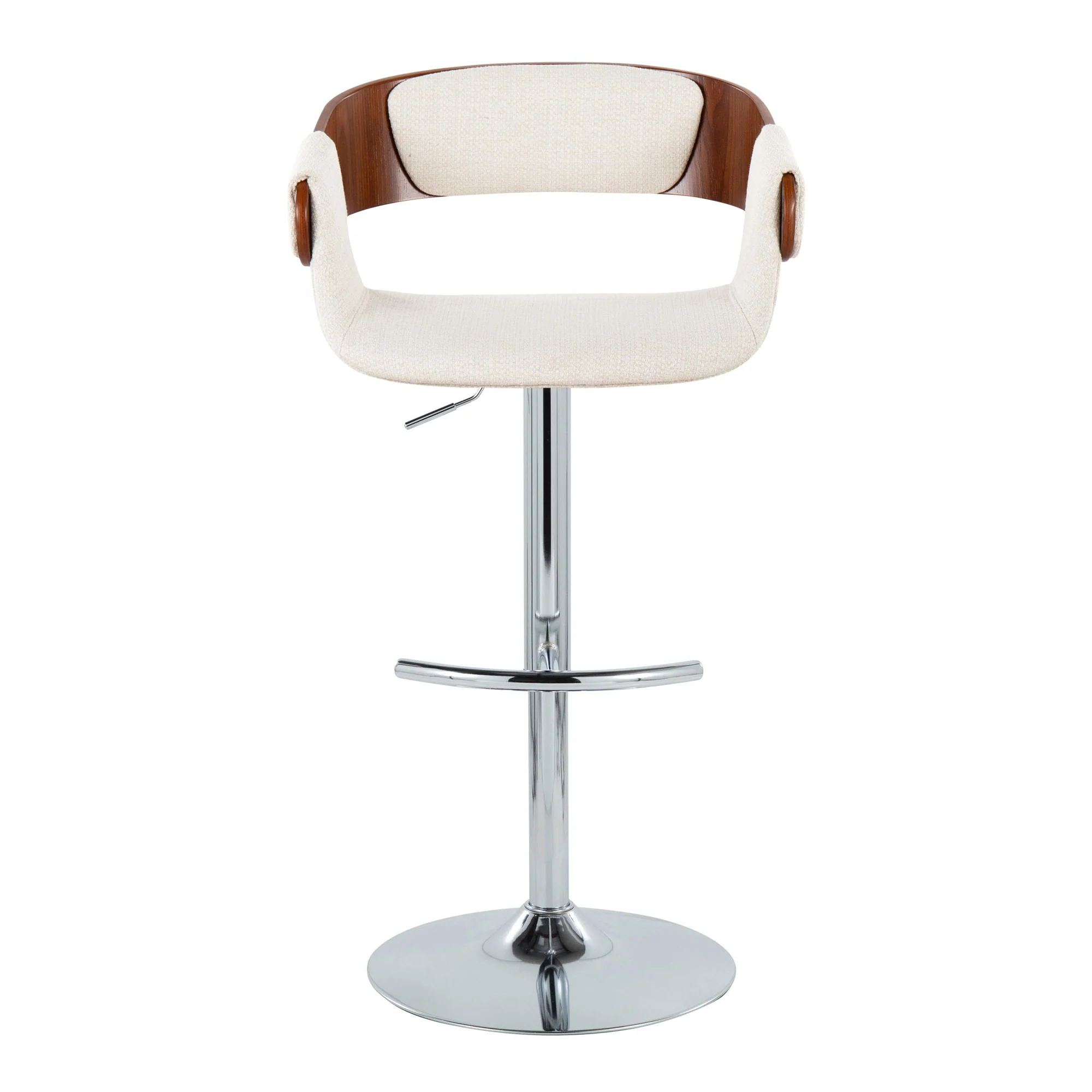 Elisa Adjustable Barstool - Set of 2 By LumiSource - BS-ELISAFB-RT2 CHRWLCR2 - Image 9